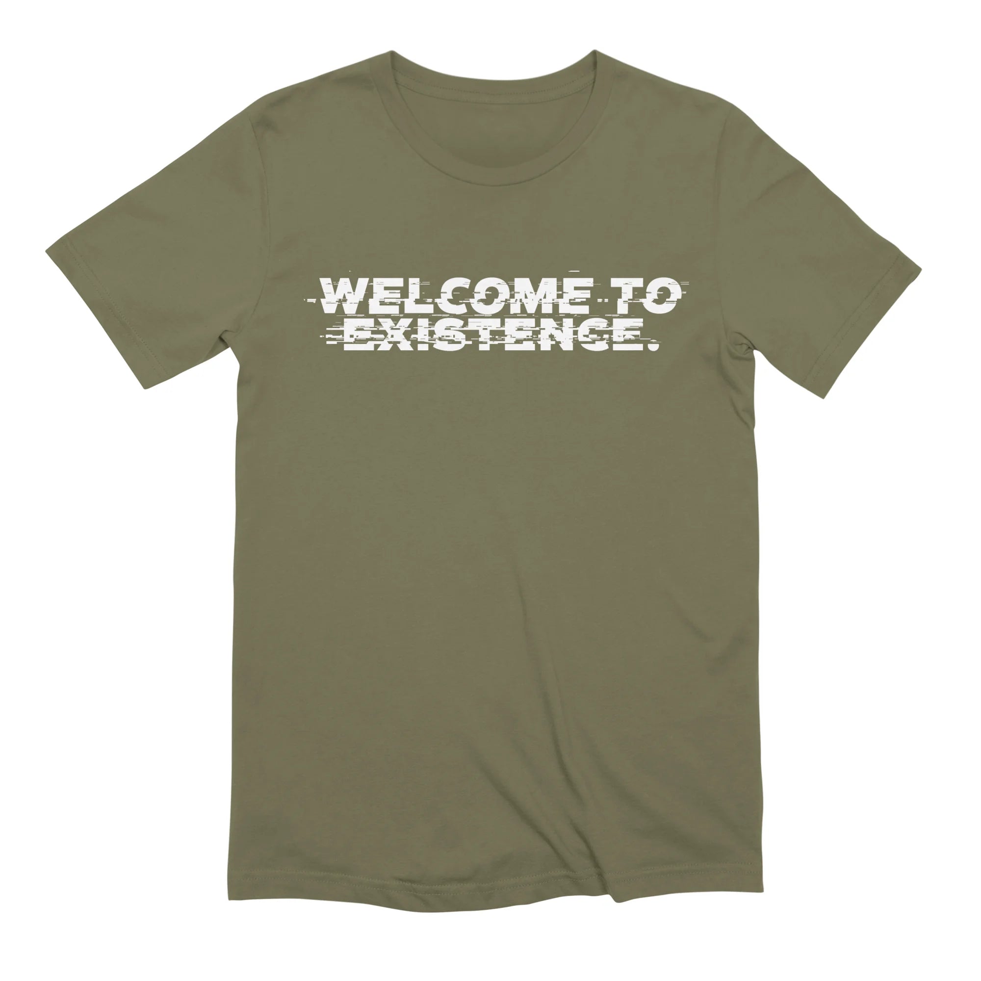 Welcome to Existence (White Text) - Issue #10 Exclusive — Mens T Shirt