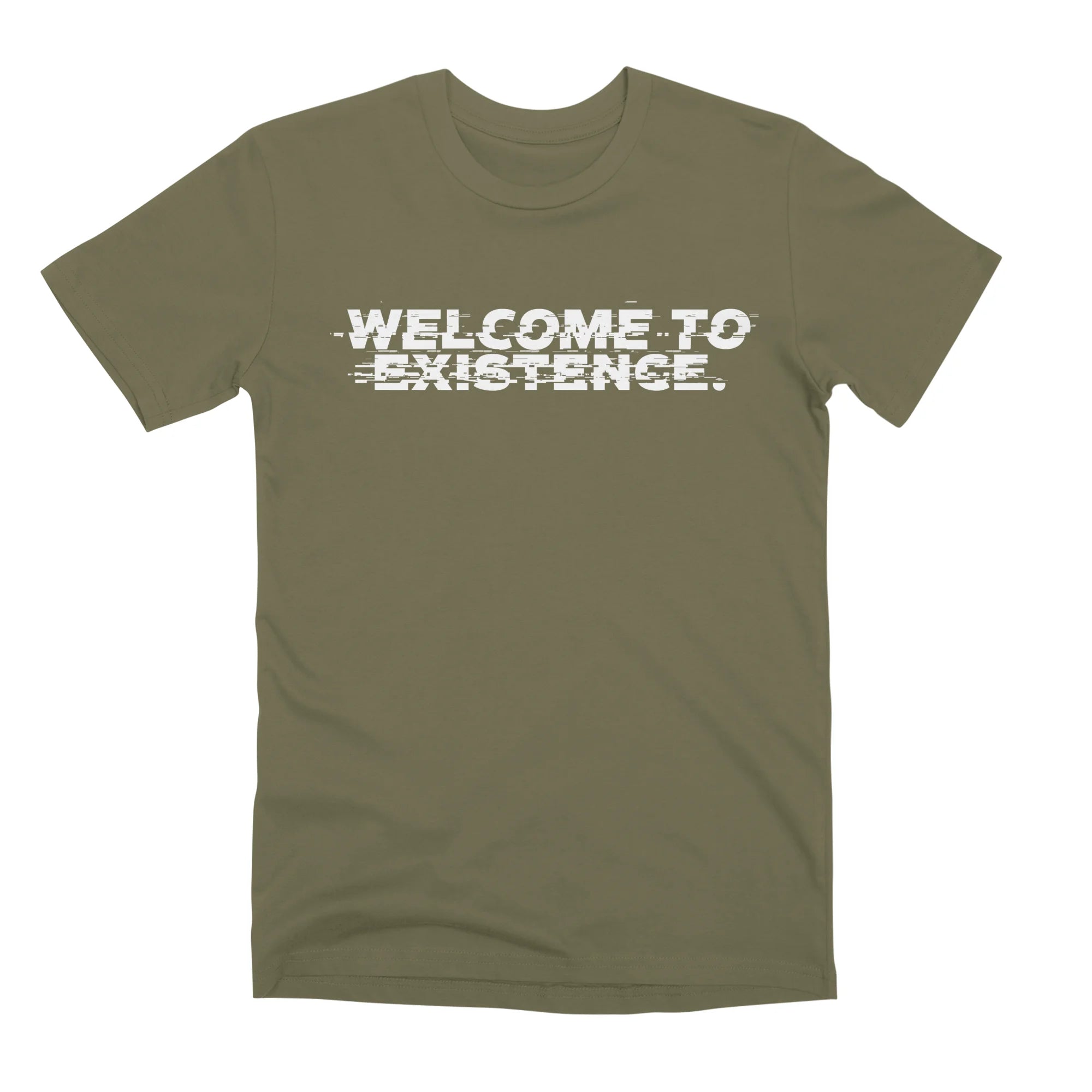 Welcome to Existence (White Text) - Issue #10 Exclusive — Mens T Shirt
