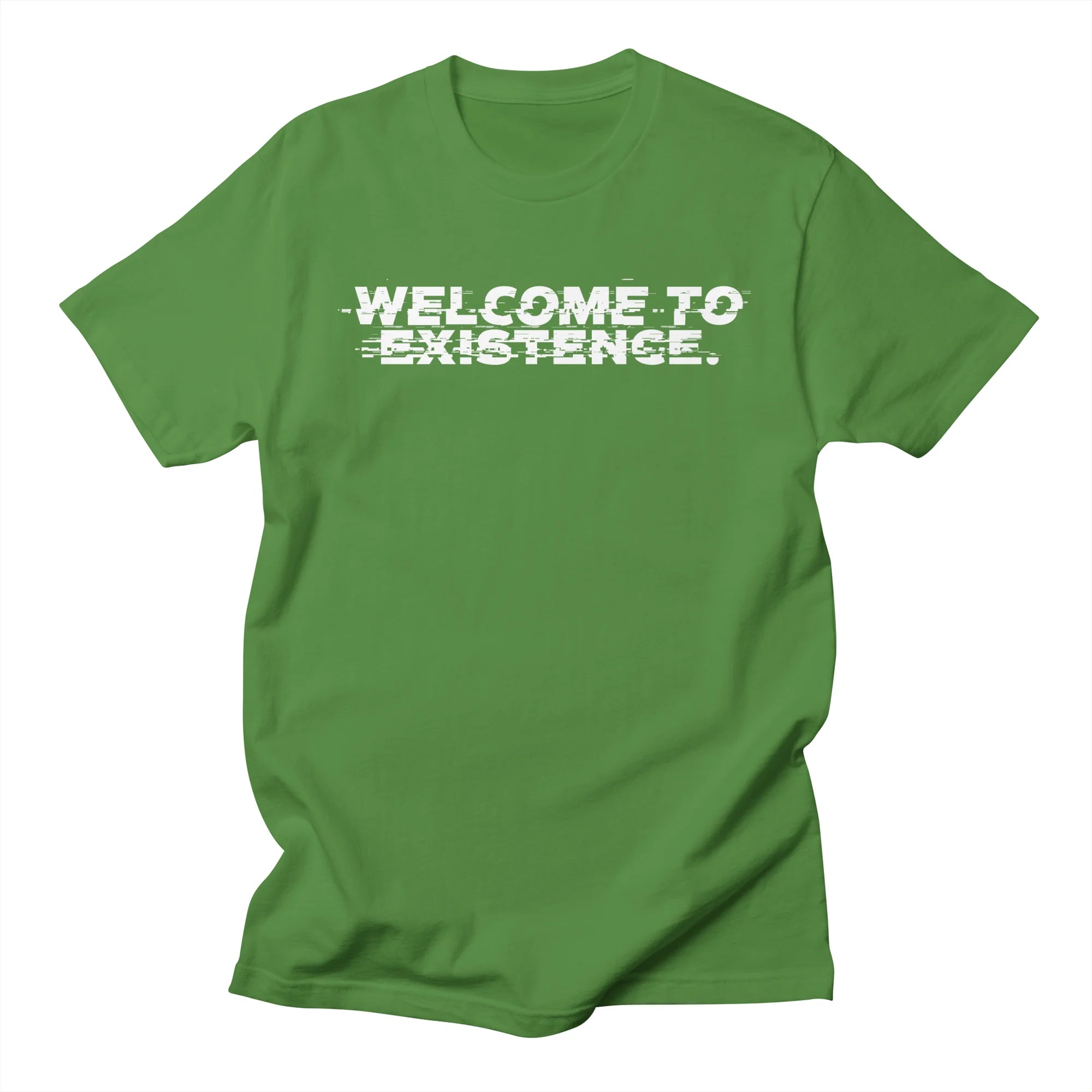 Welcome to Existence (White Text) - Issue #10 Exclusive — Mens T Shirt