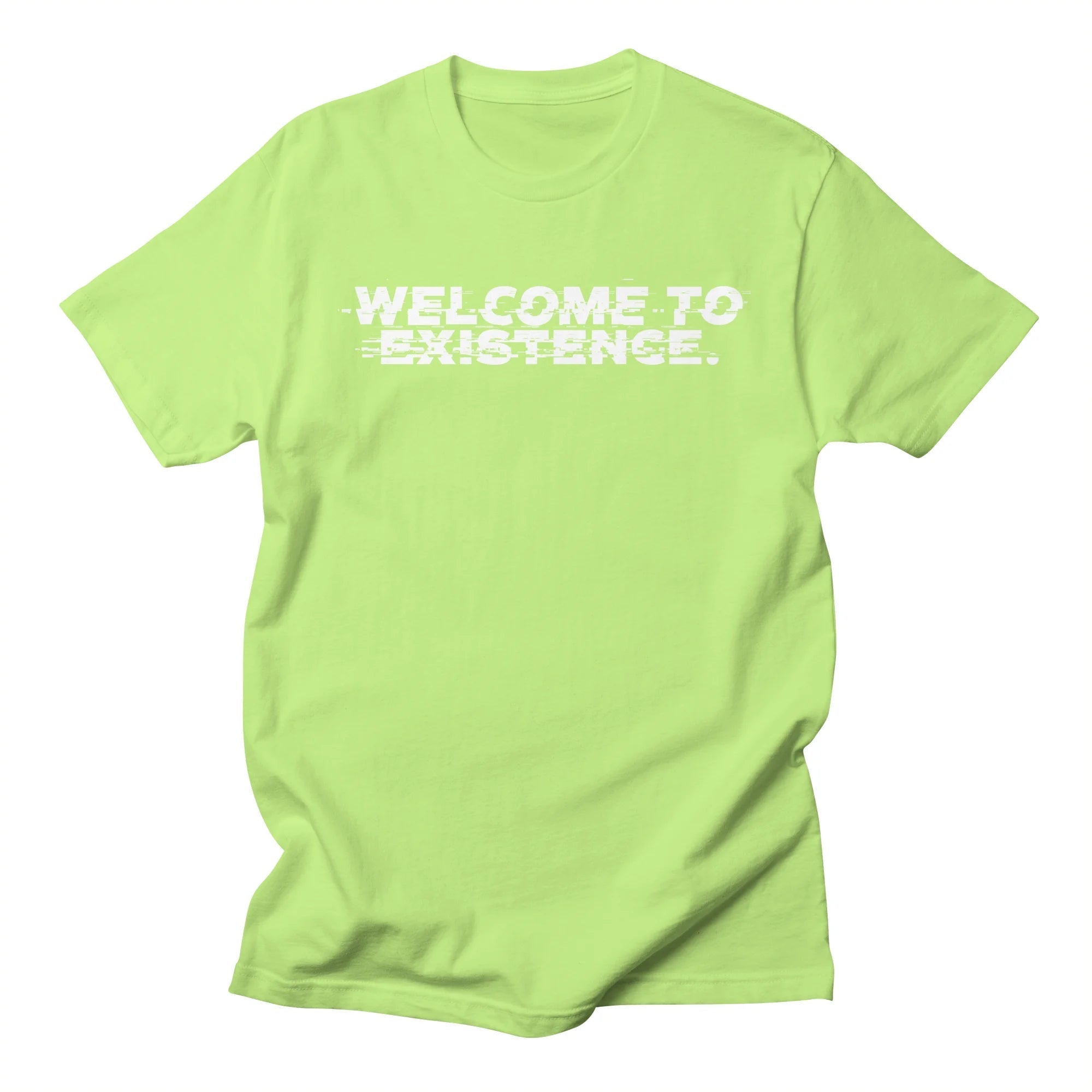 Welcome to Existence (White Text) - Issue #10 Exclusive — Mens T Shirt