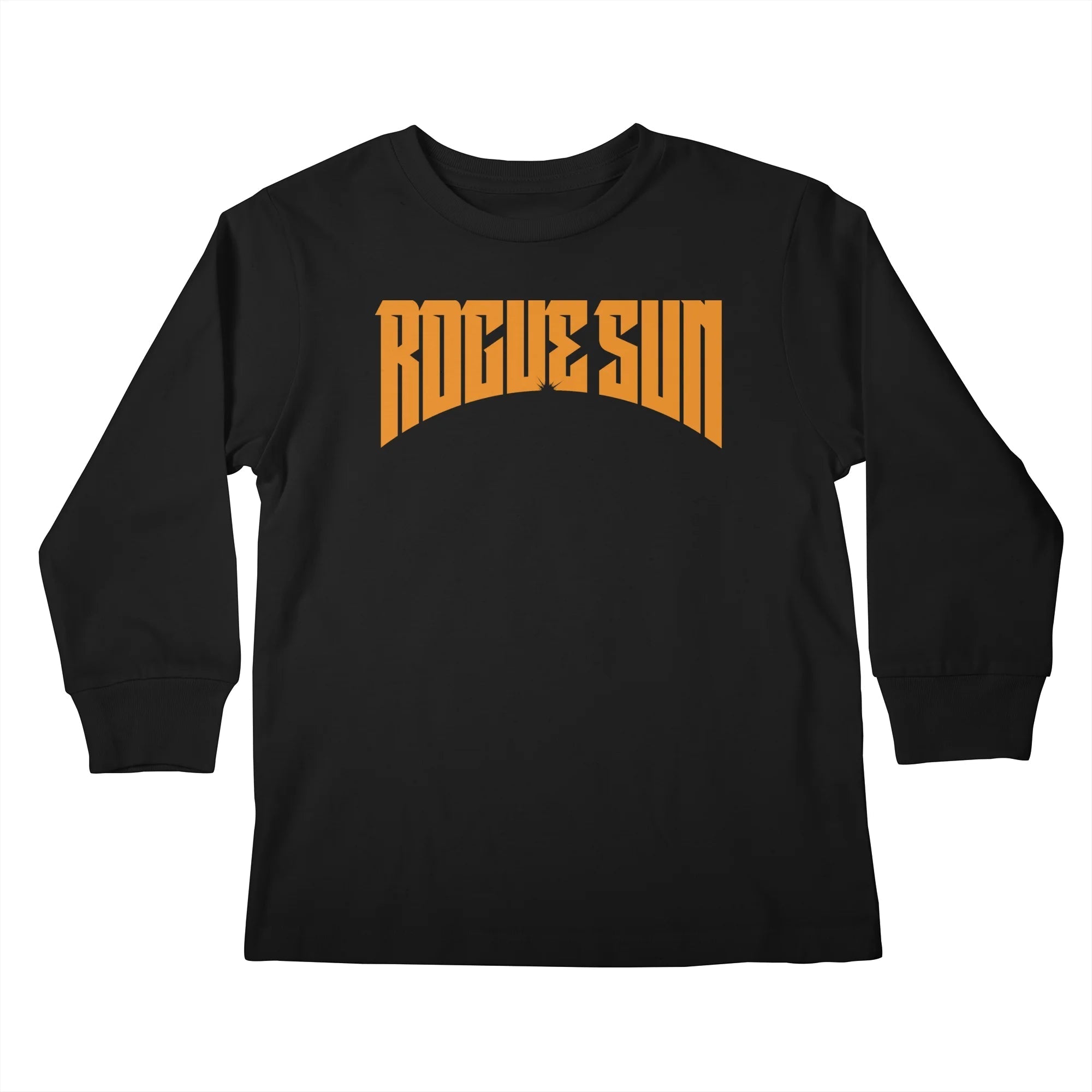Rogue Sun Logo (Orange) — Kids Longsleeve T Shirt