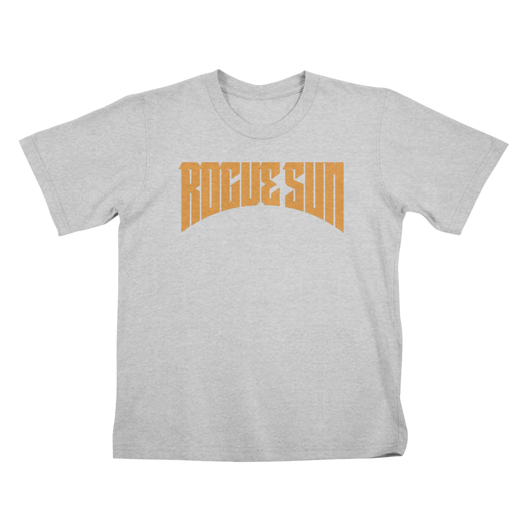 Rogue Sun Logo (Orange) — Kids T Shirt
