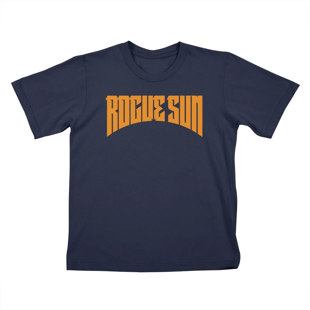 Rogue Sun Logo (Orange) — Kids T Shirt