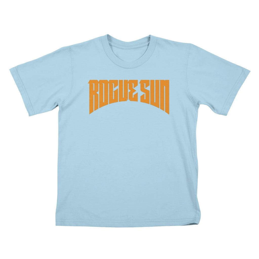 Rogue Sun Logo (Orange) — Kids T Shirt