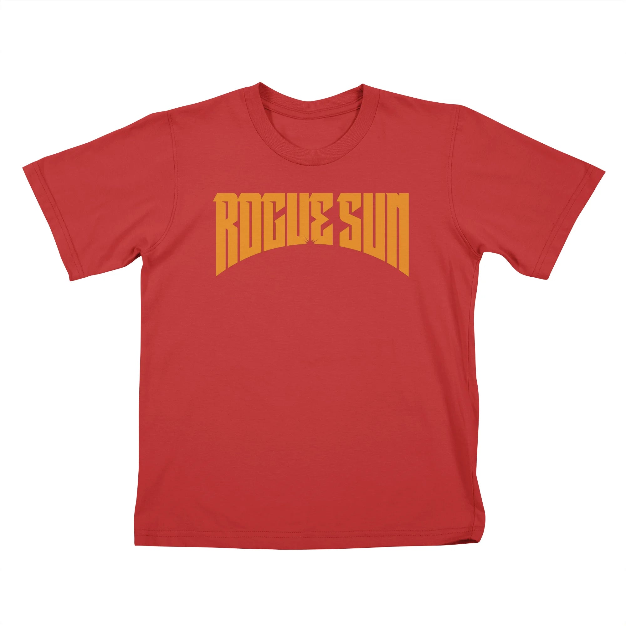 Rogue Sun Logo (Orange) — Kids T Shirt