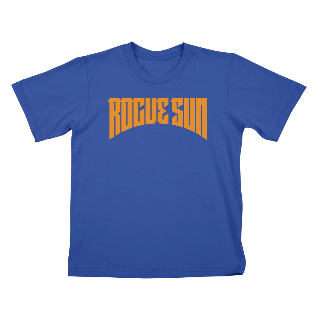 Rogue Sun Logo (Orange) — Kids T Shirt
