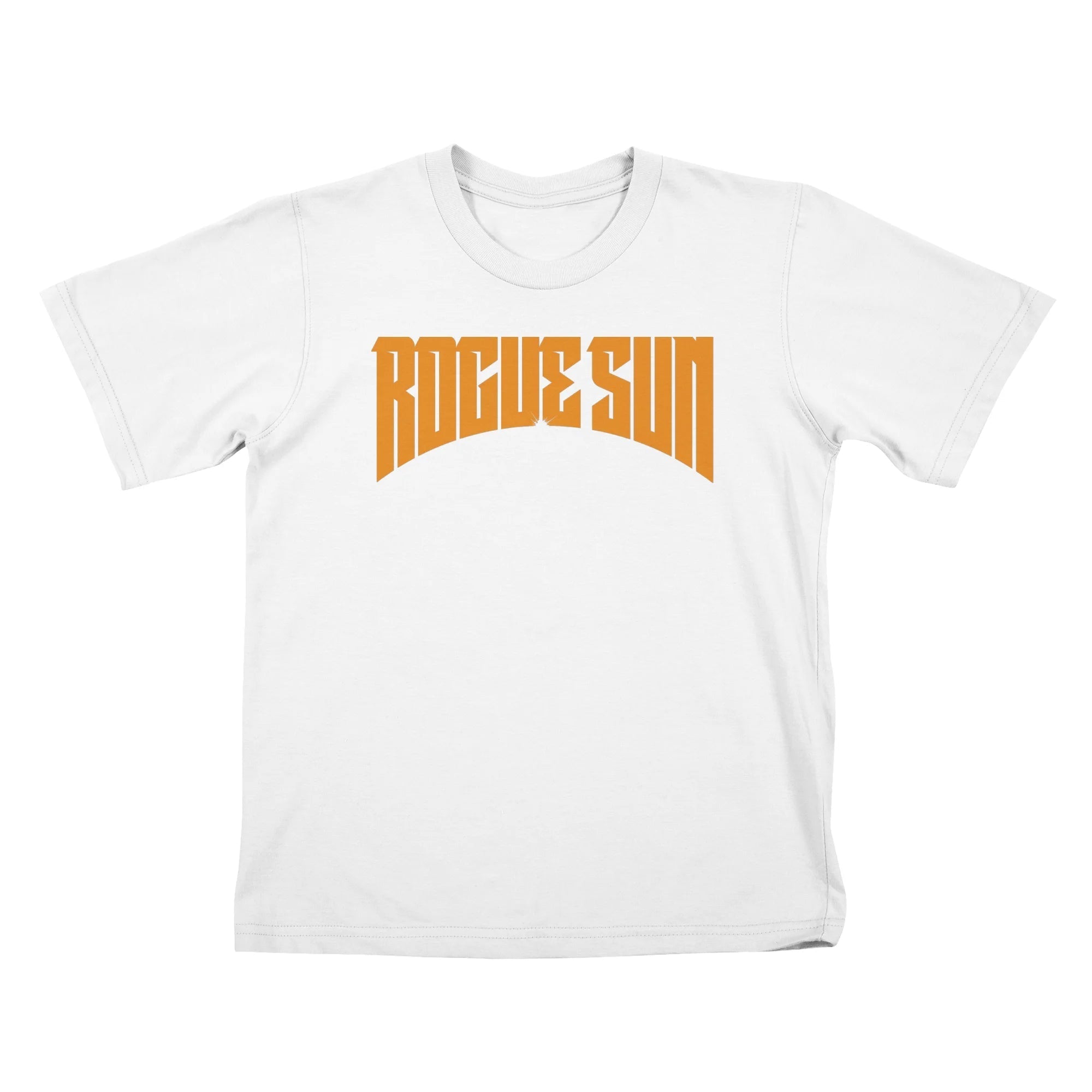 Rogue Sun Logo (Orange) — Kids T Shirt