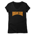 Rogue Sun Logo (Orange) — Womens V Neck