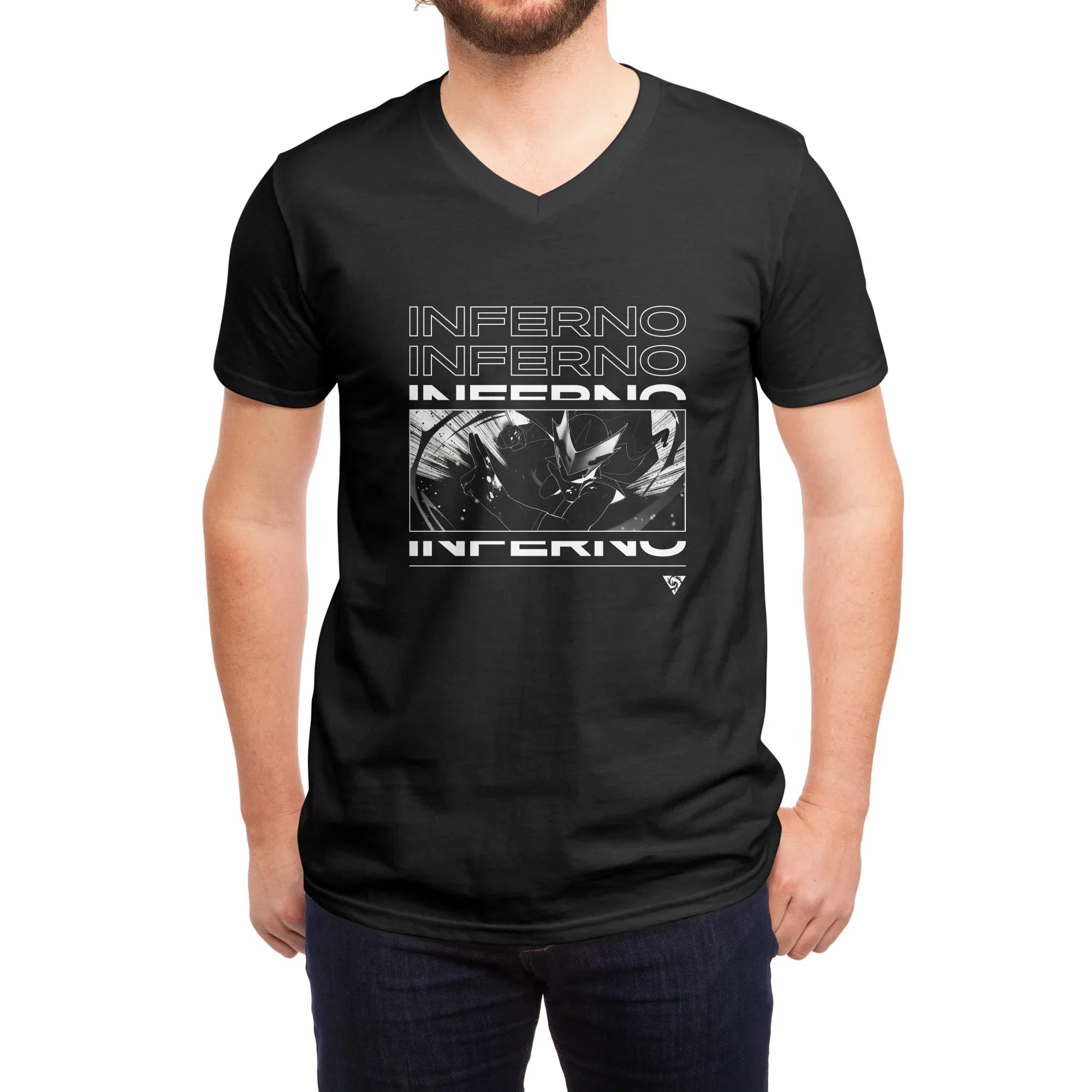 Inferno Girl Red - NYCC — Mens V Neck