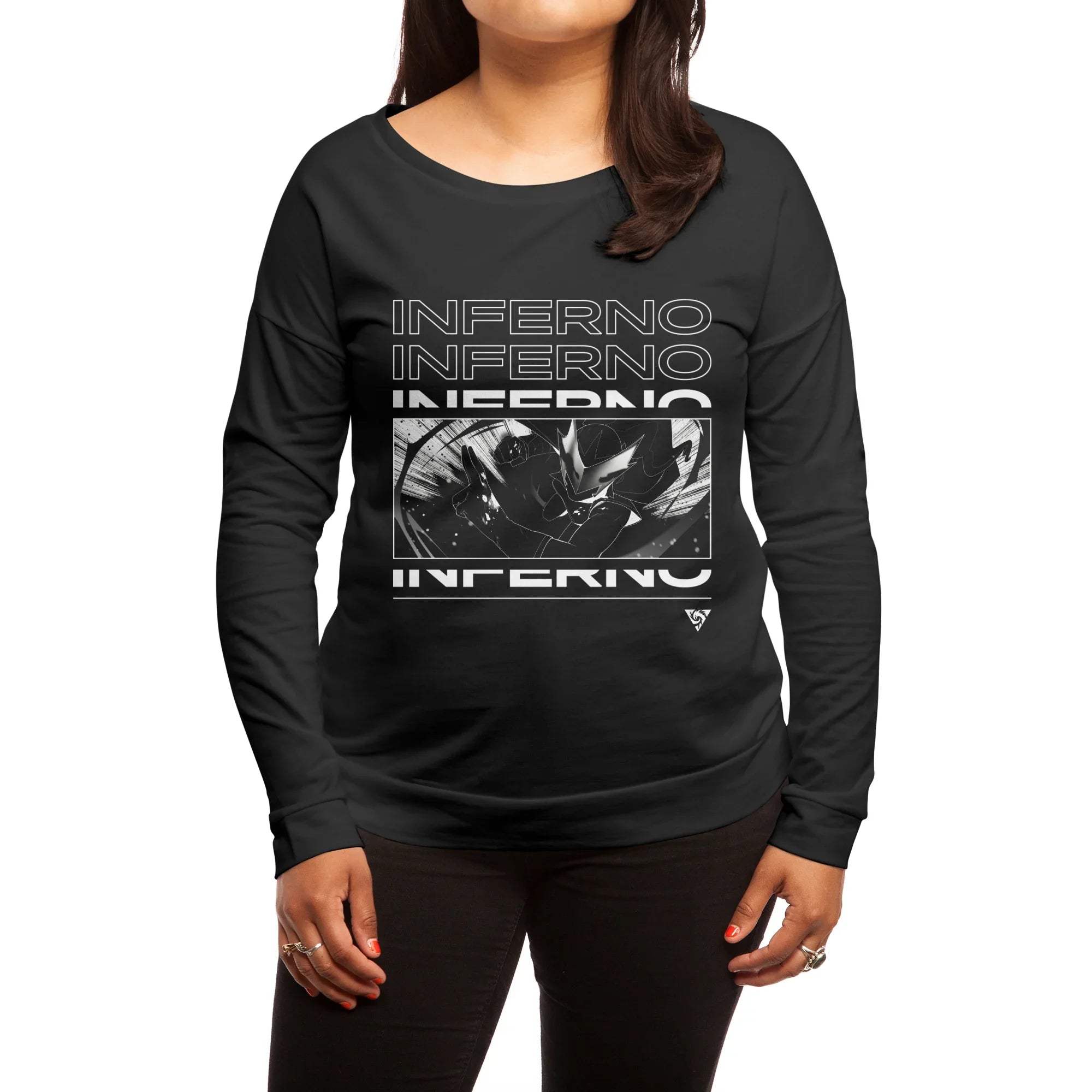 Inferno Girl Red - NYCC — Womens Longsleeve T Shirt