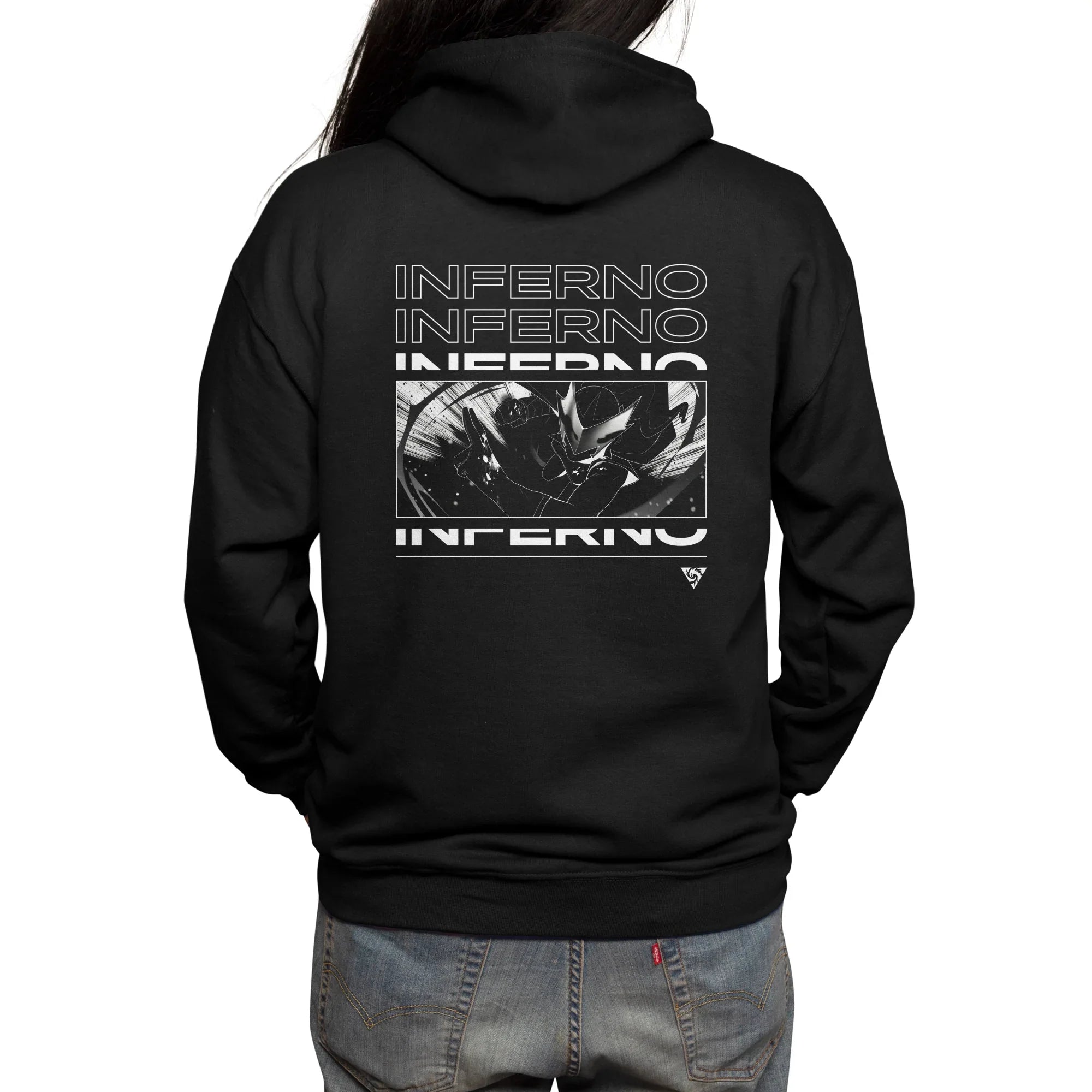 Inferno Girl Red - NYCC — Mens Zip Up Hoody