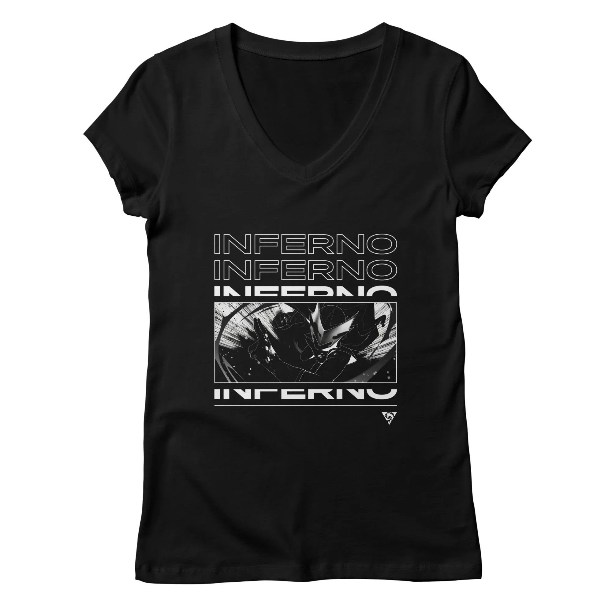 Inferno Girl Red - NYCC — Womens V Neck