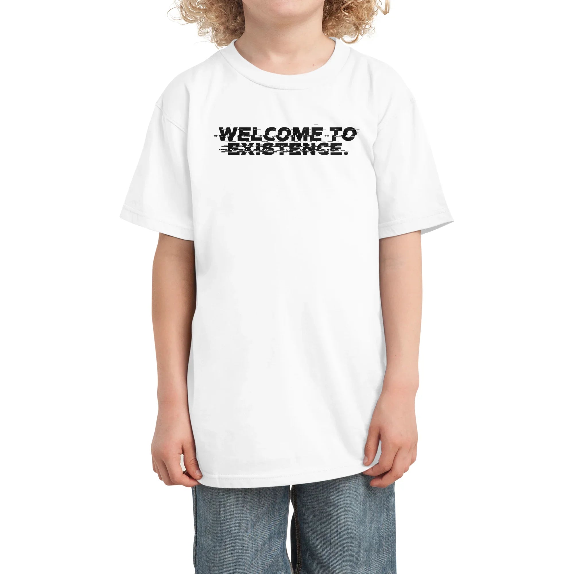 Welcome to Existence (Black Text) - Issue #10 Exclusive — Kids T Shirt
