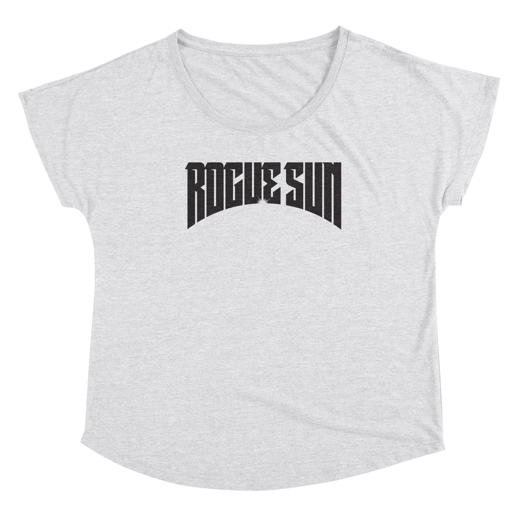 Rogue Sun Logo (Black) — Womens Scoop Neck