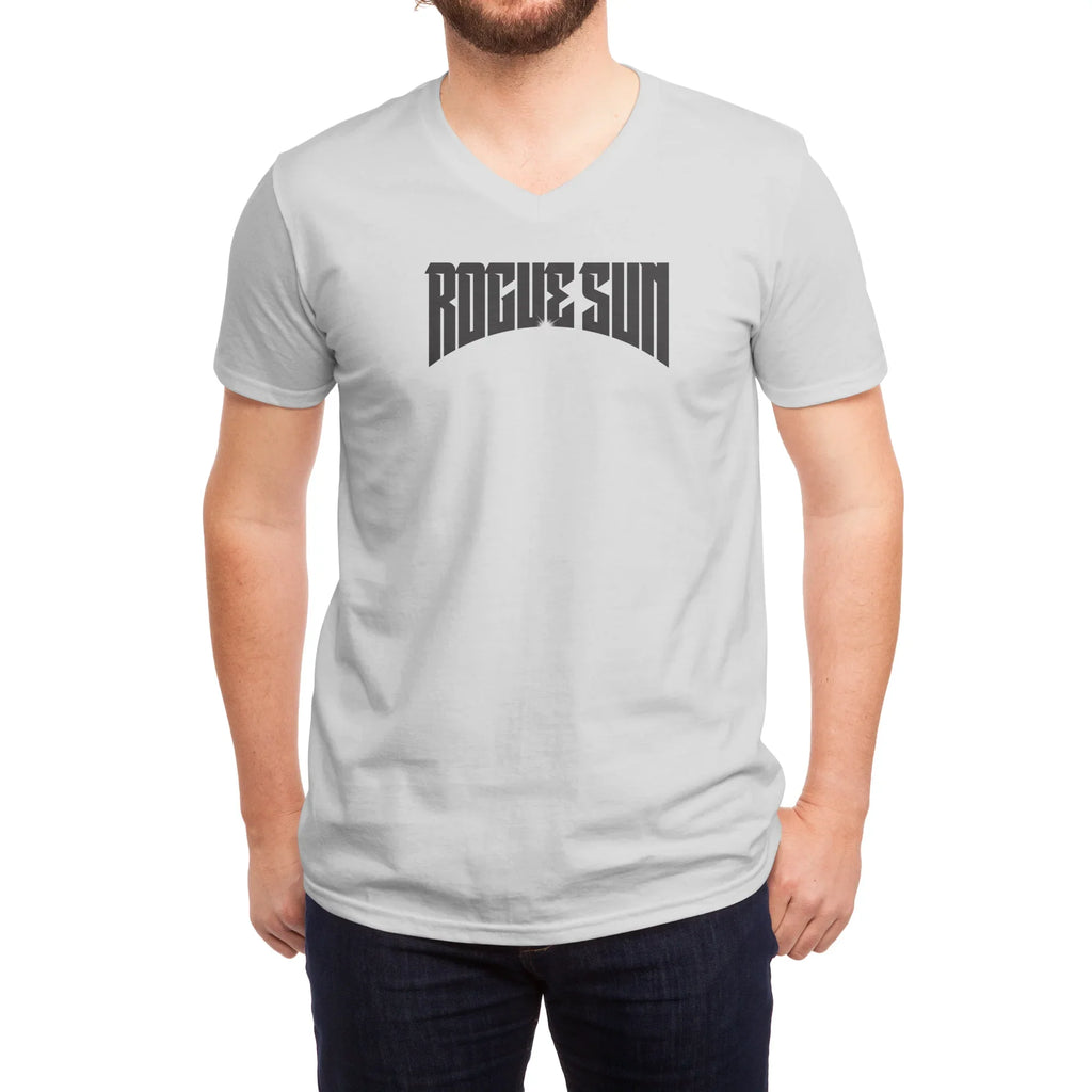 Rogue Sun Logo (Black) — Mens V Neck