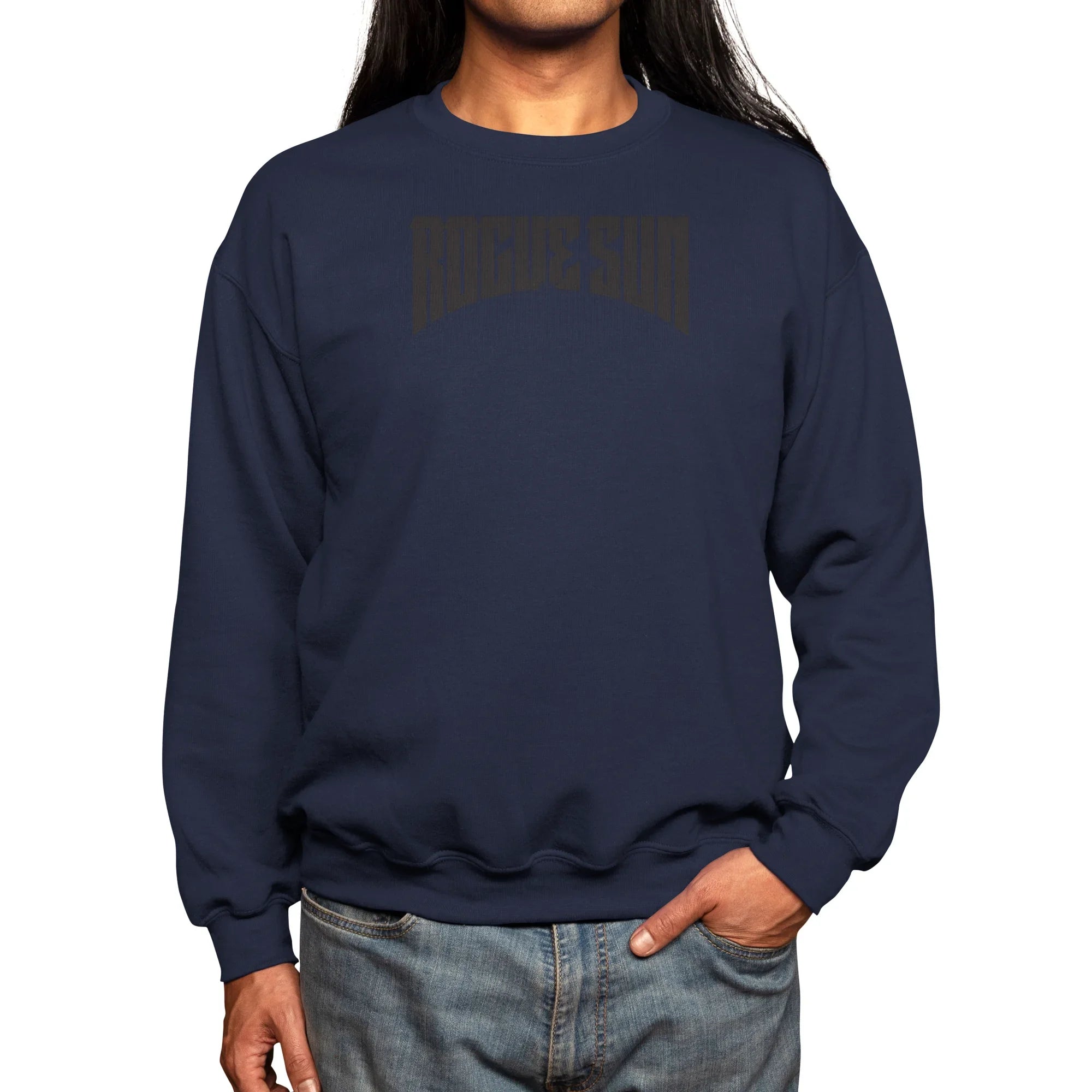 Rogue Sun Logo (Black) — Mens Sweatshirt