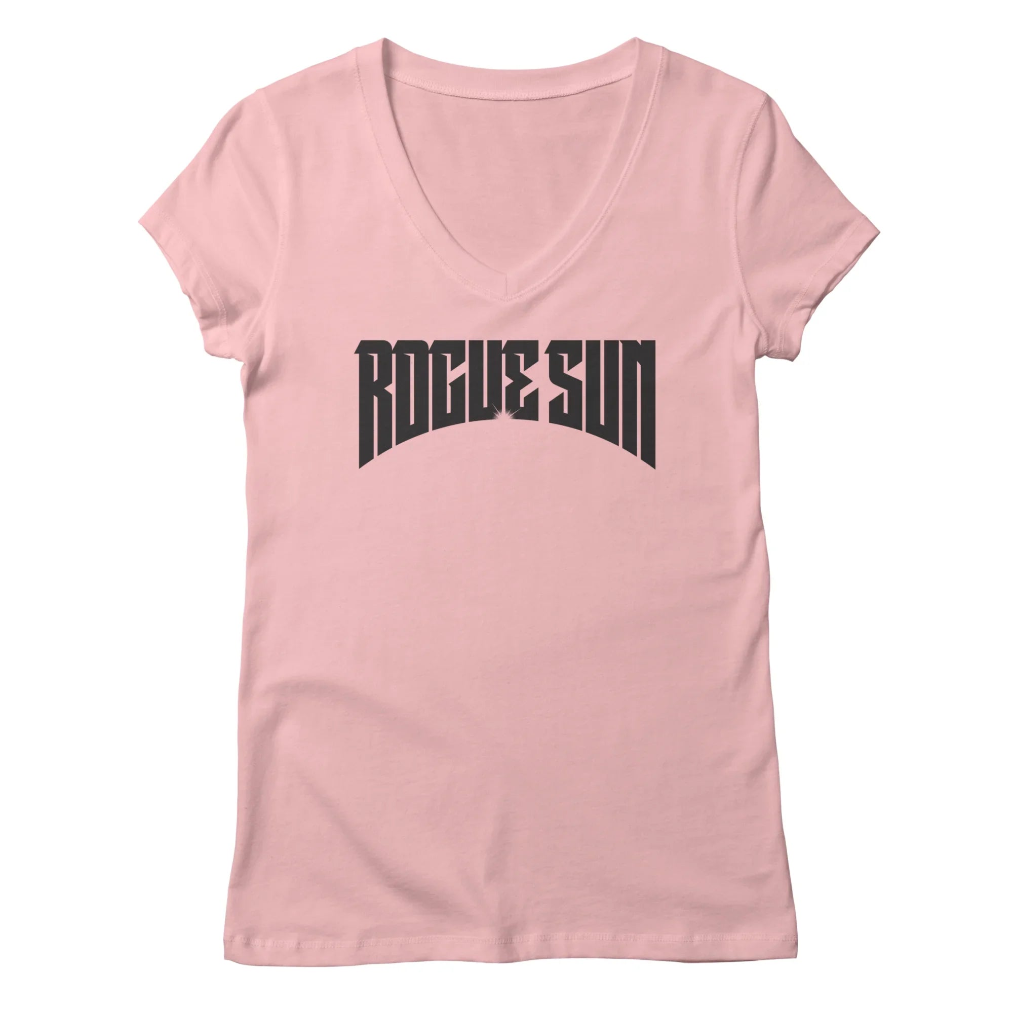 Rogue Sun Logo (Black) — Womens V Neck