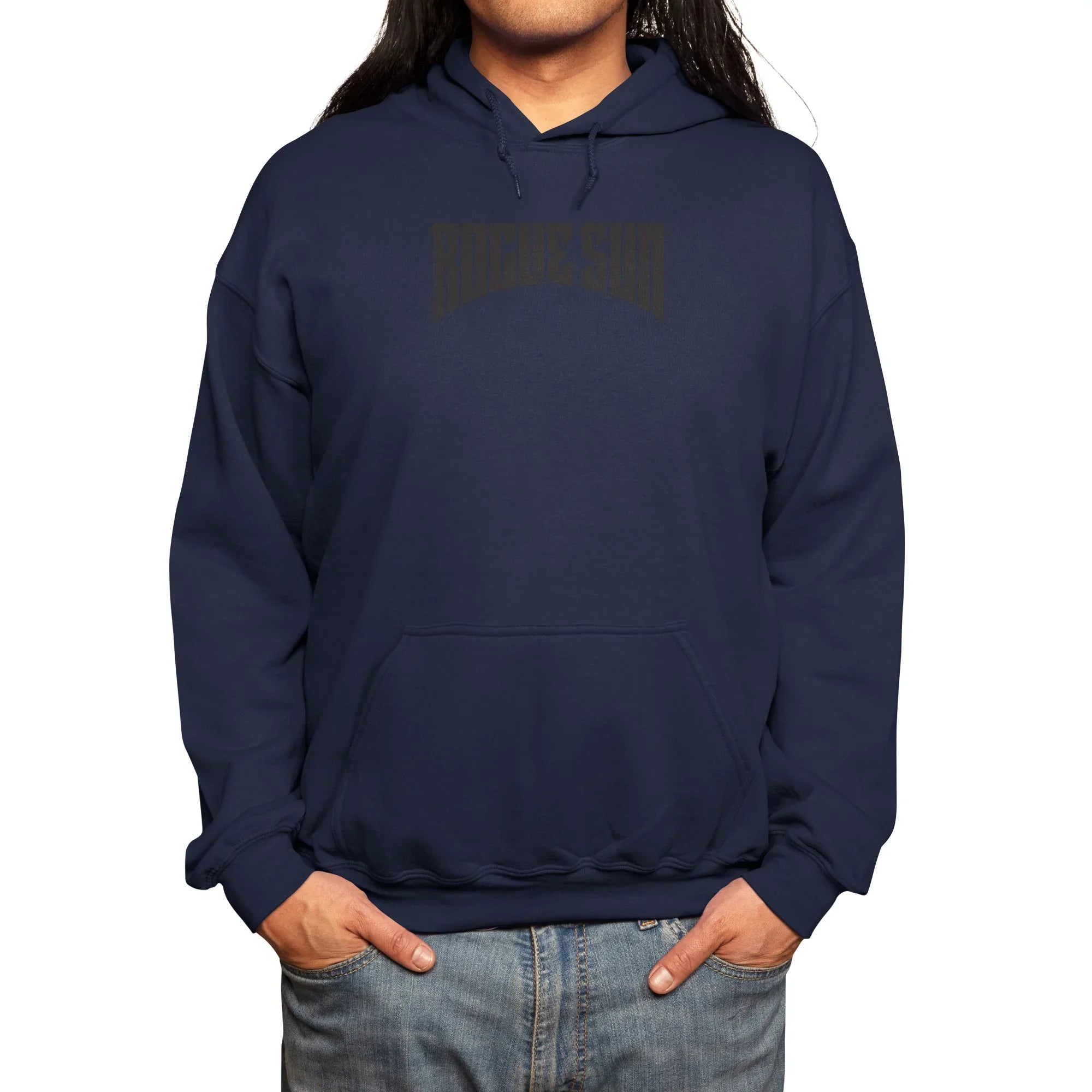 Rogue Sun Logo (Black) — Mens Pullover Hoody