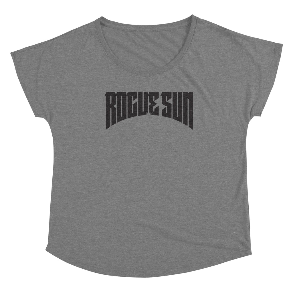 Rogue Sun Logo (Black) — Womens Scoop Neck