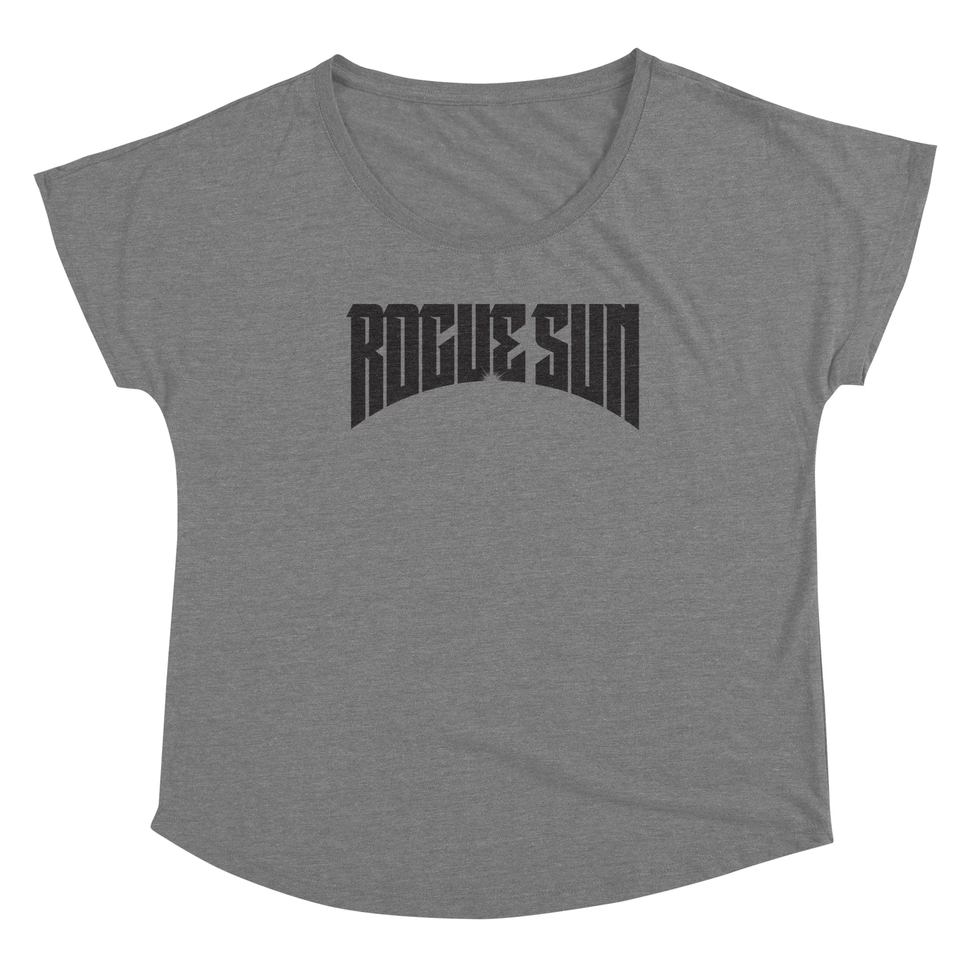 Rogue Sun Logo (Black) — Womens Scoop Neck