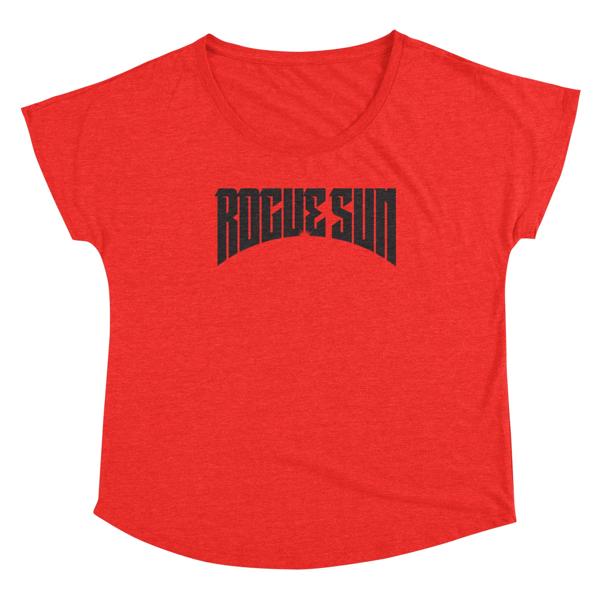 Rogue Sun Logo (Black) — Womens Scoop Neck