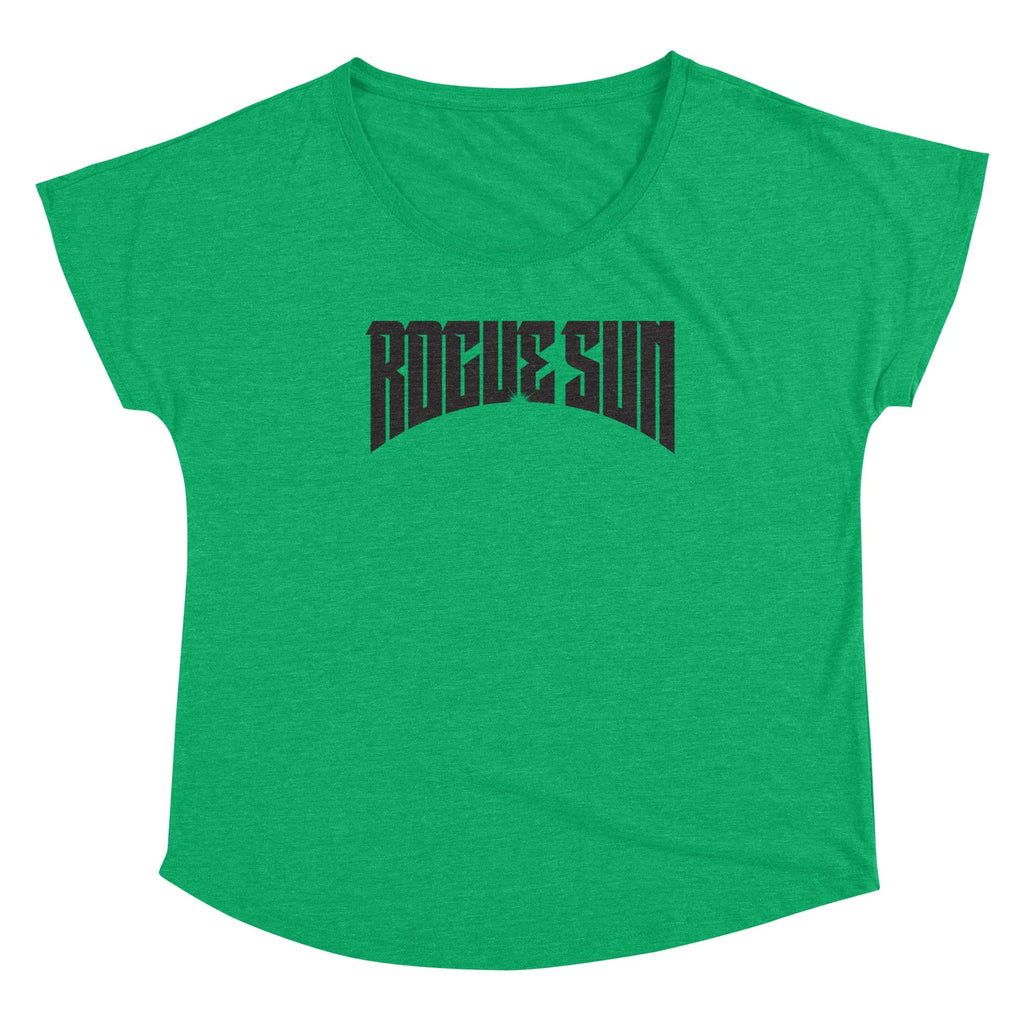 Rogue Sun Logo (Black) — Womens Scoop Neck