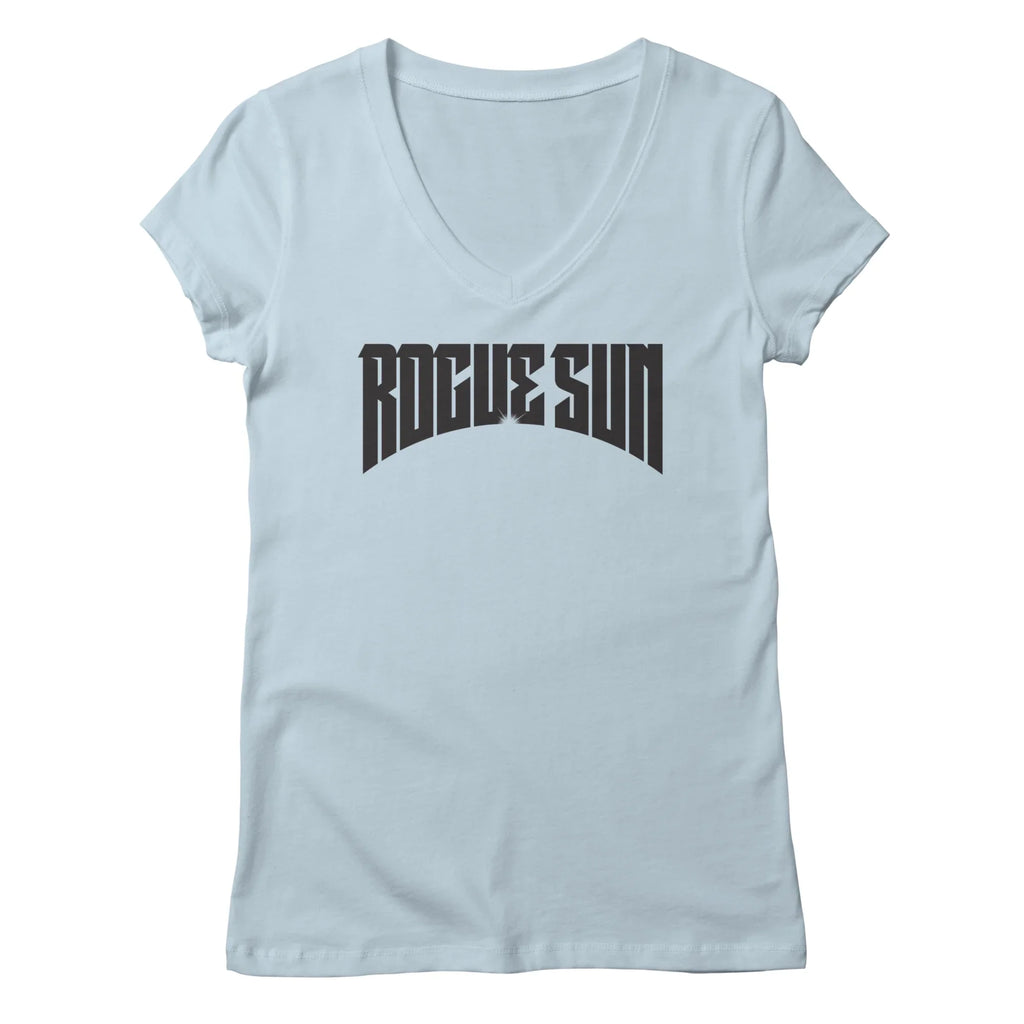 Rogue Sun Logo (Black) — Womens V Neck