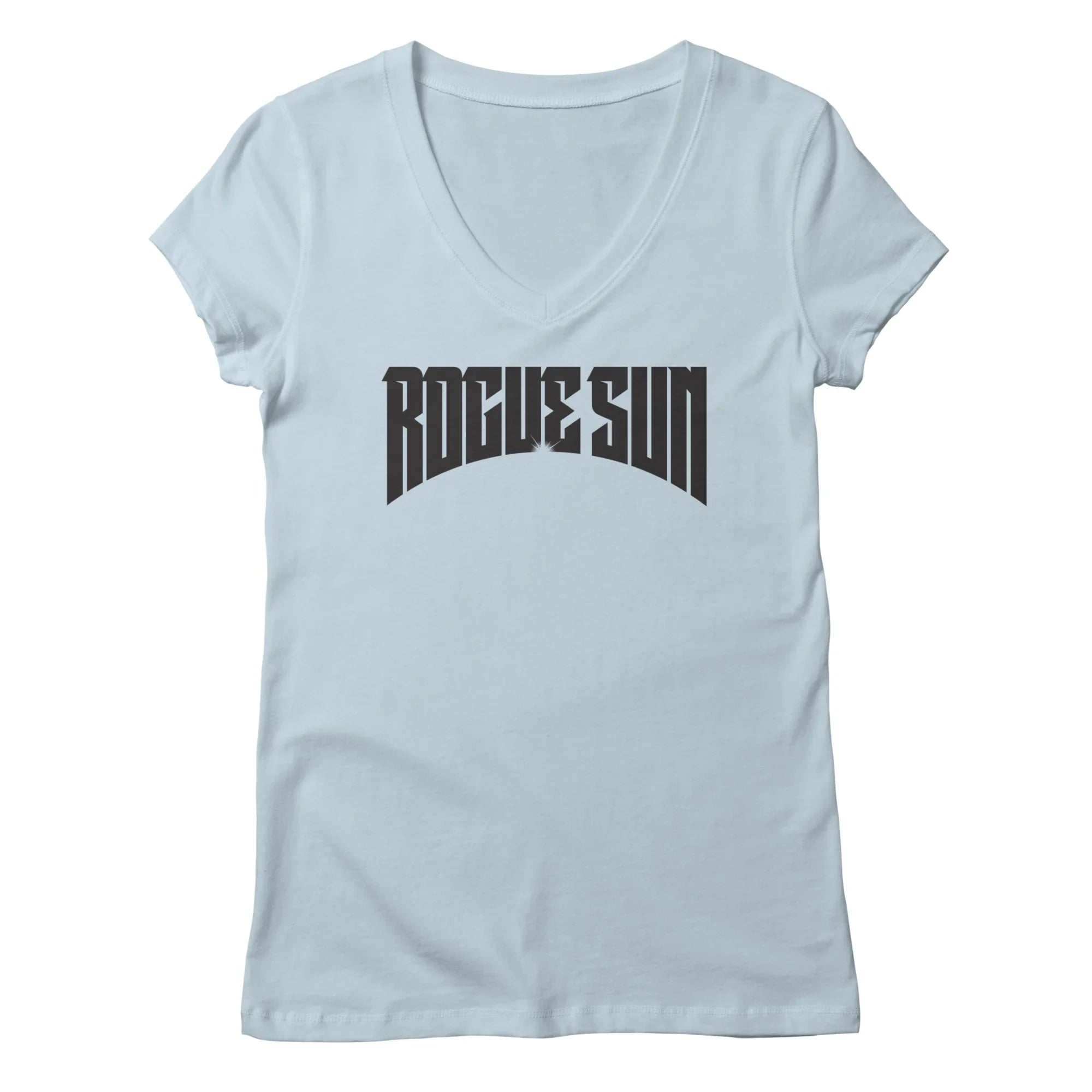Rogue Sun Logo (Black) — Womens V Neck