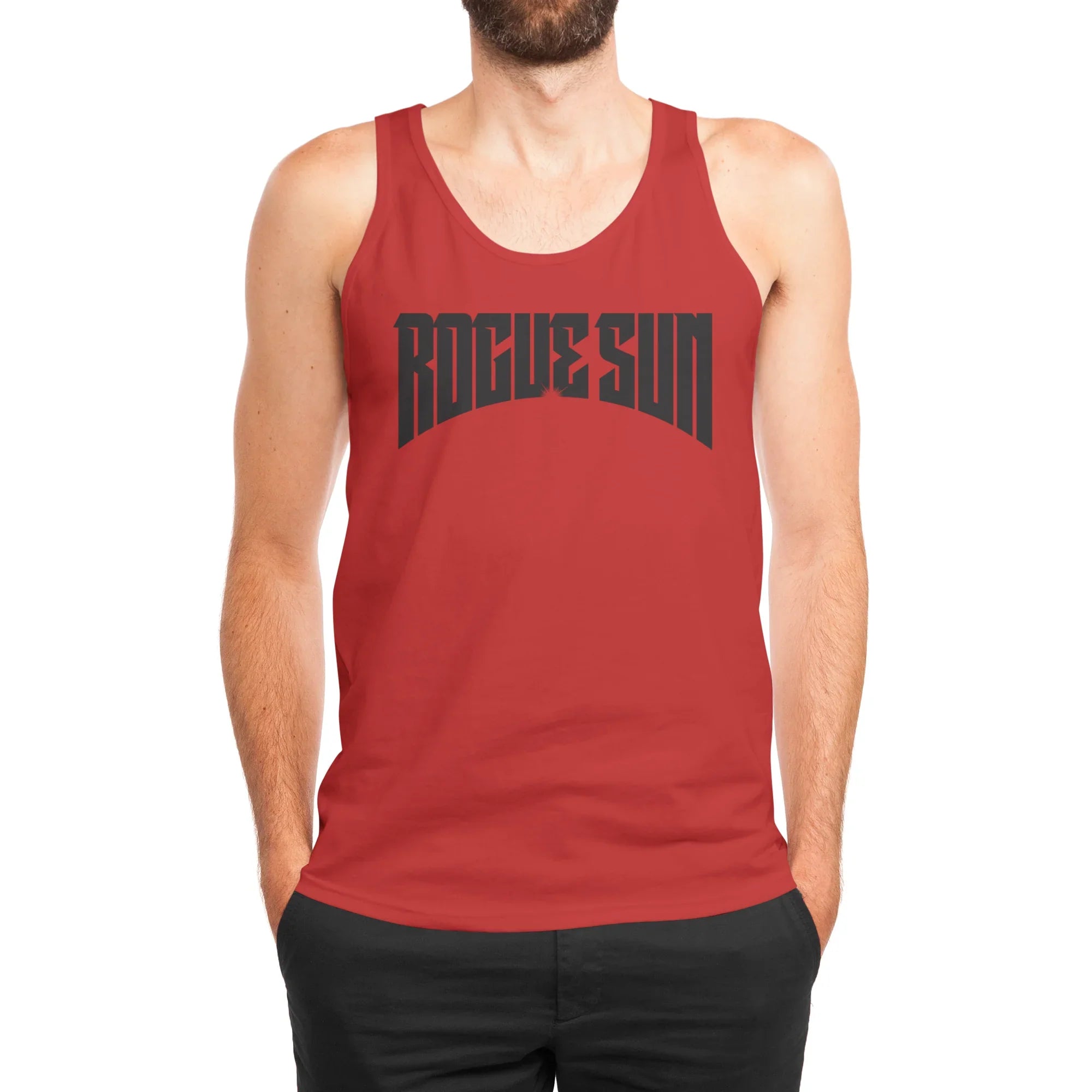 Rogue Sun Logo (Black) — Mens Tank