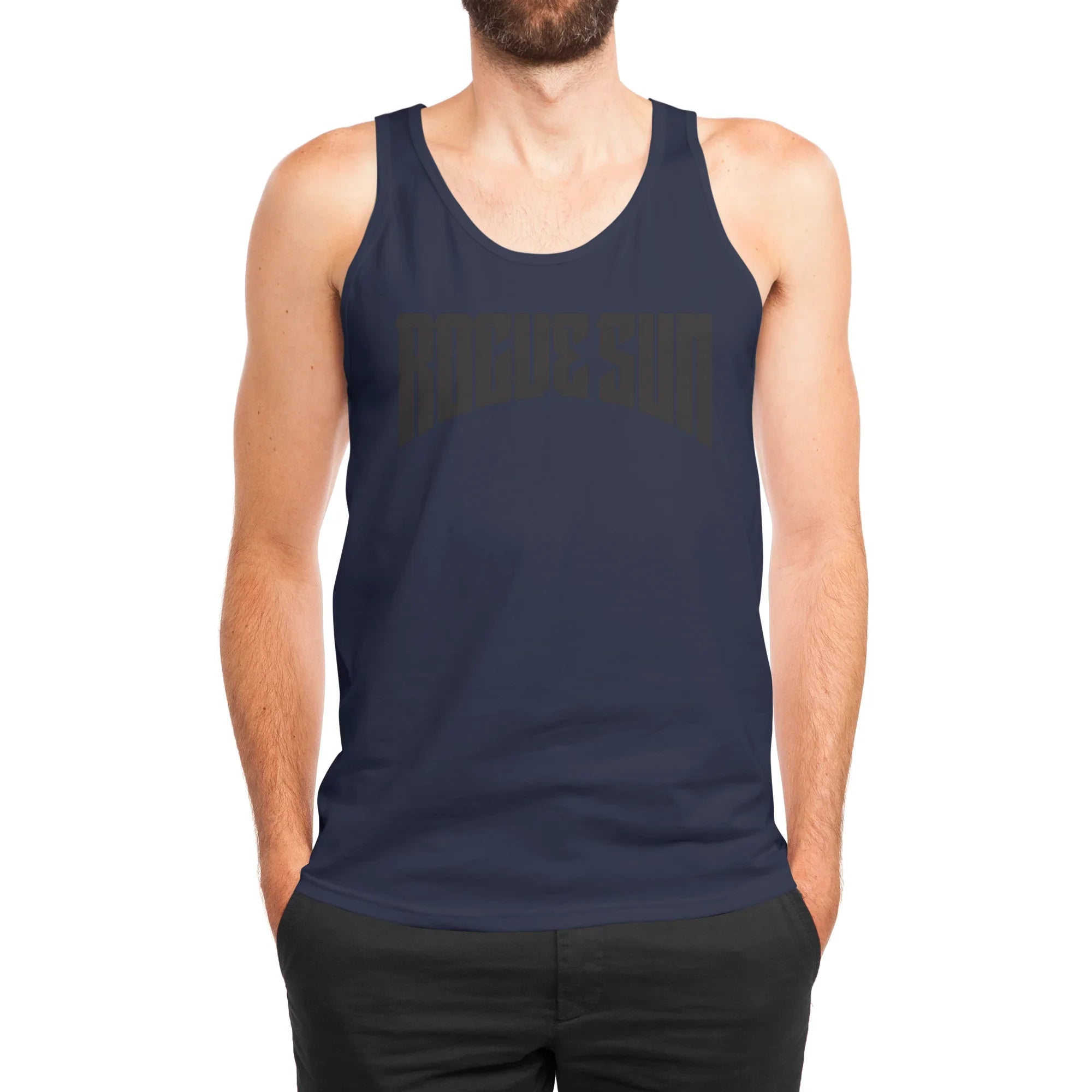 Rogue Sun Logo (Black) — Mens Tank
