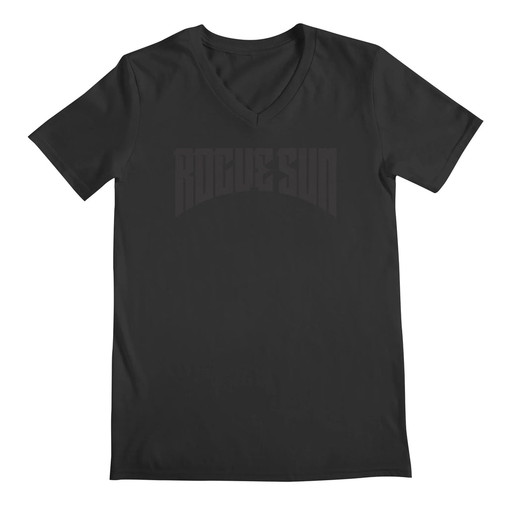Rogue Sun Logo (Black) — Mens V Neck