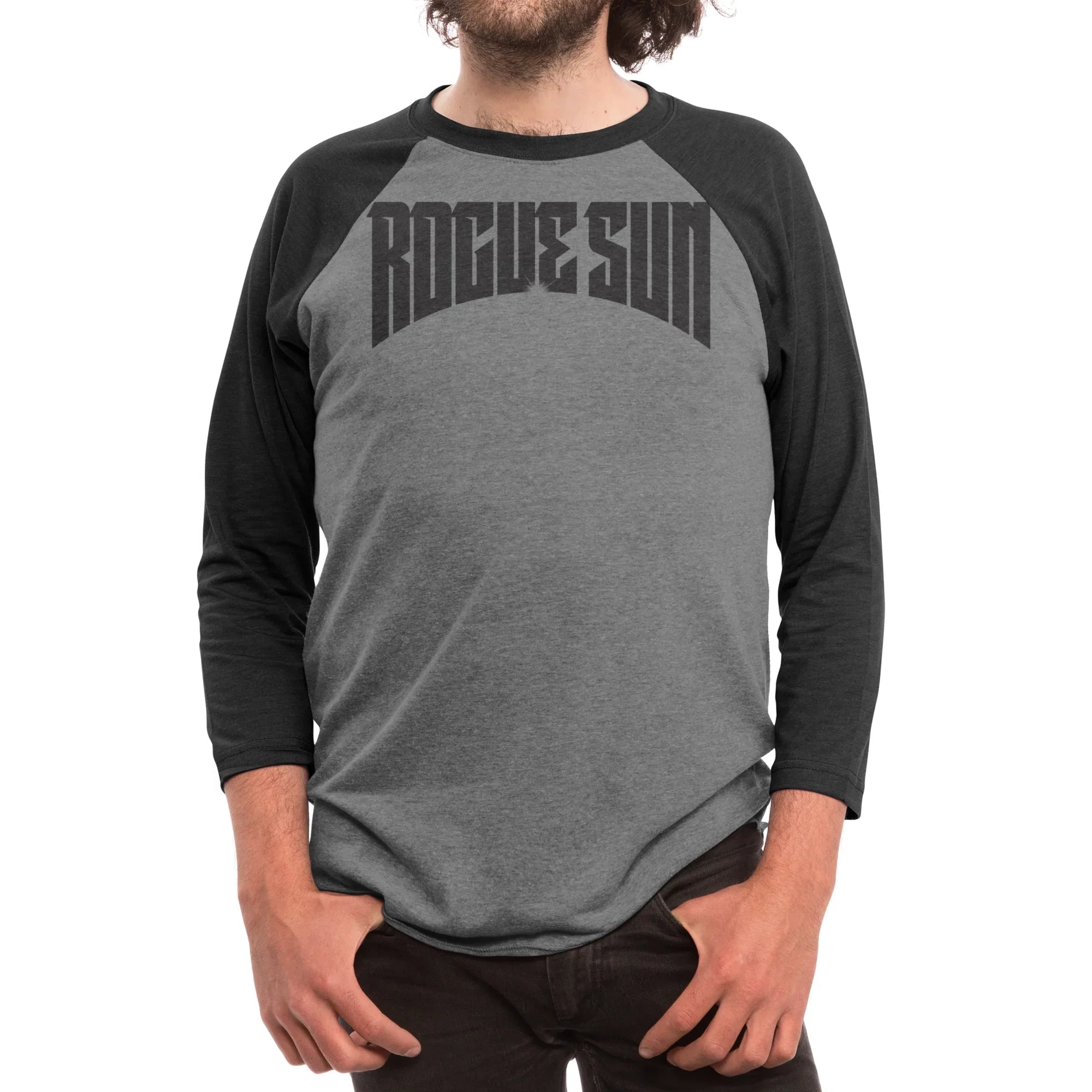 Rogue Sun Logo (Black) — Mens Longsleeve T Shirt