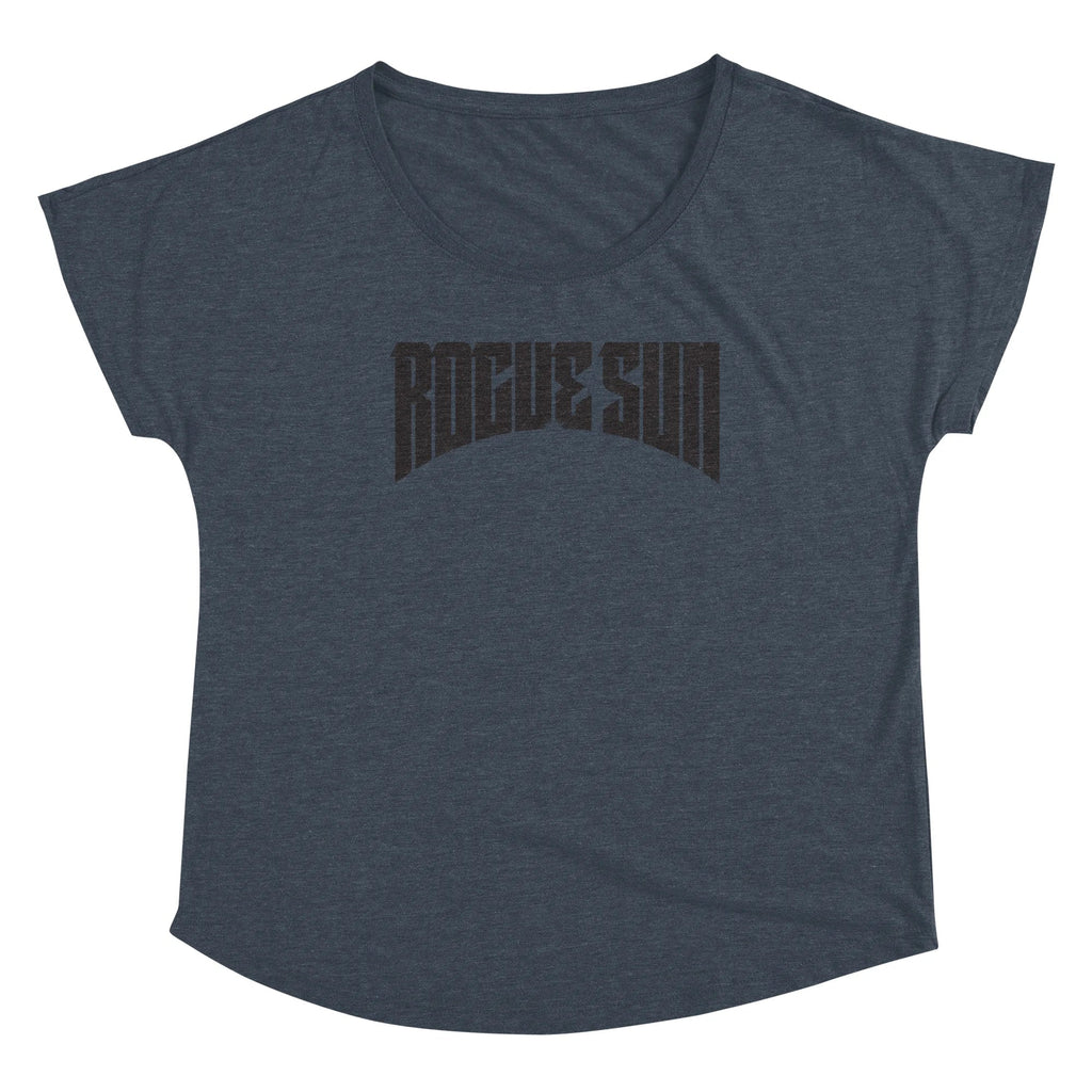 Rogue Sun Logo (Black) — Womens Scoop Neck