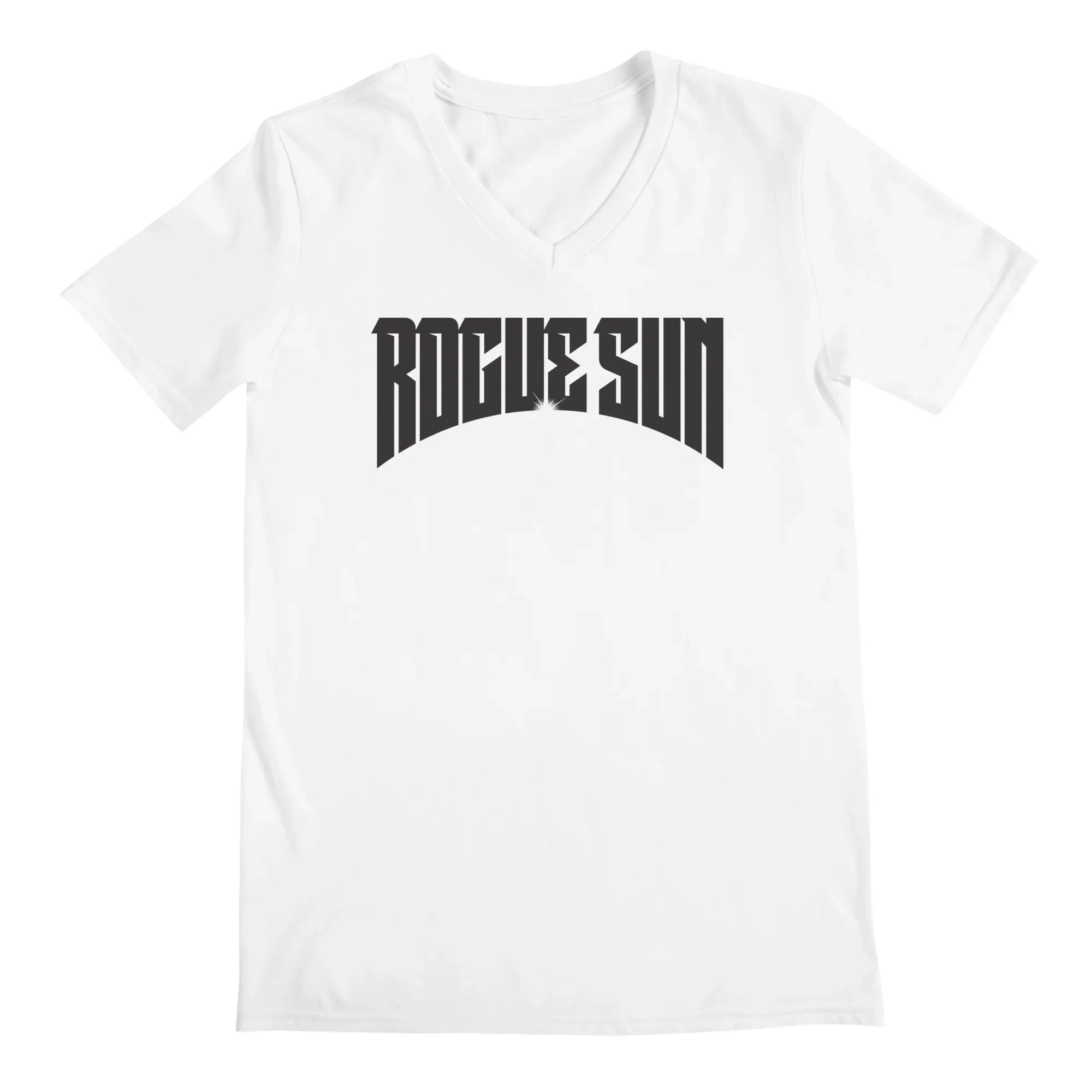 Rogue Sun Logo (Black) — Mens V Neck
