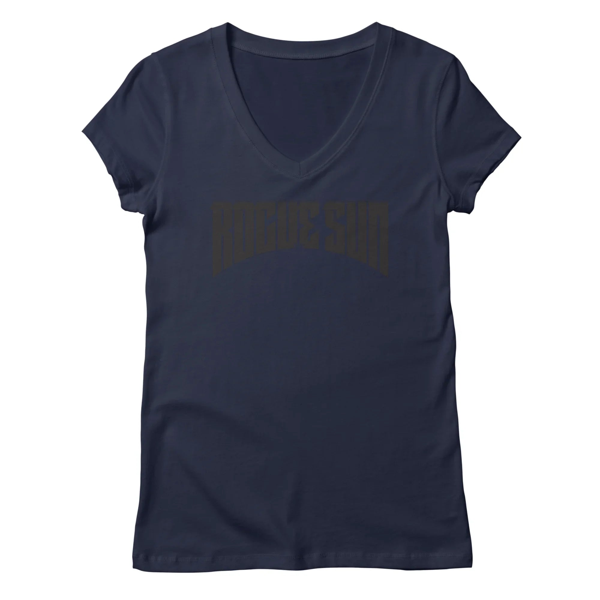 Rogue Sun Logo (Black) — Womens V Neck