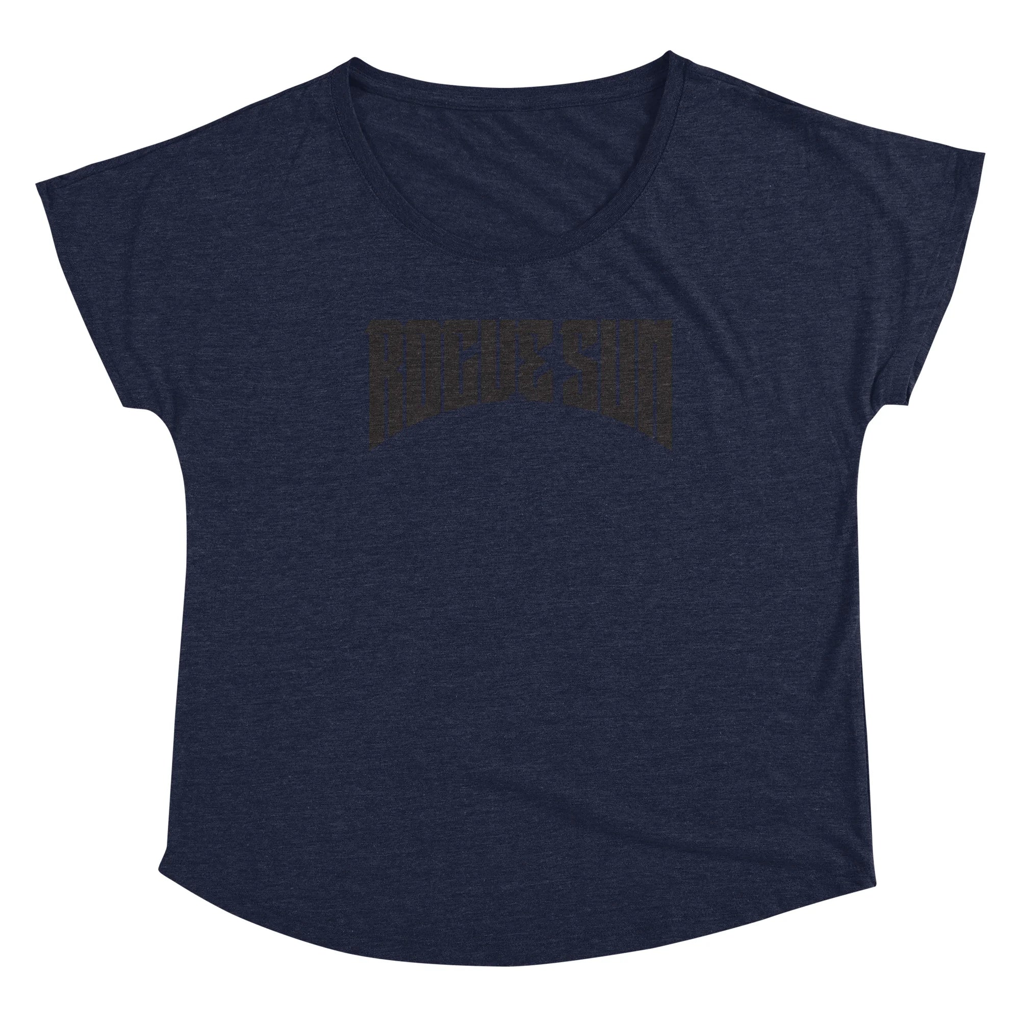 Rogue Sun Logo (Black) — Womens Scoop Neck