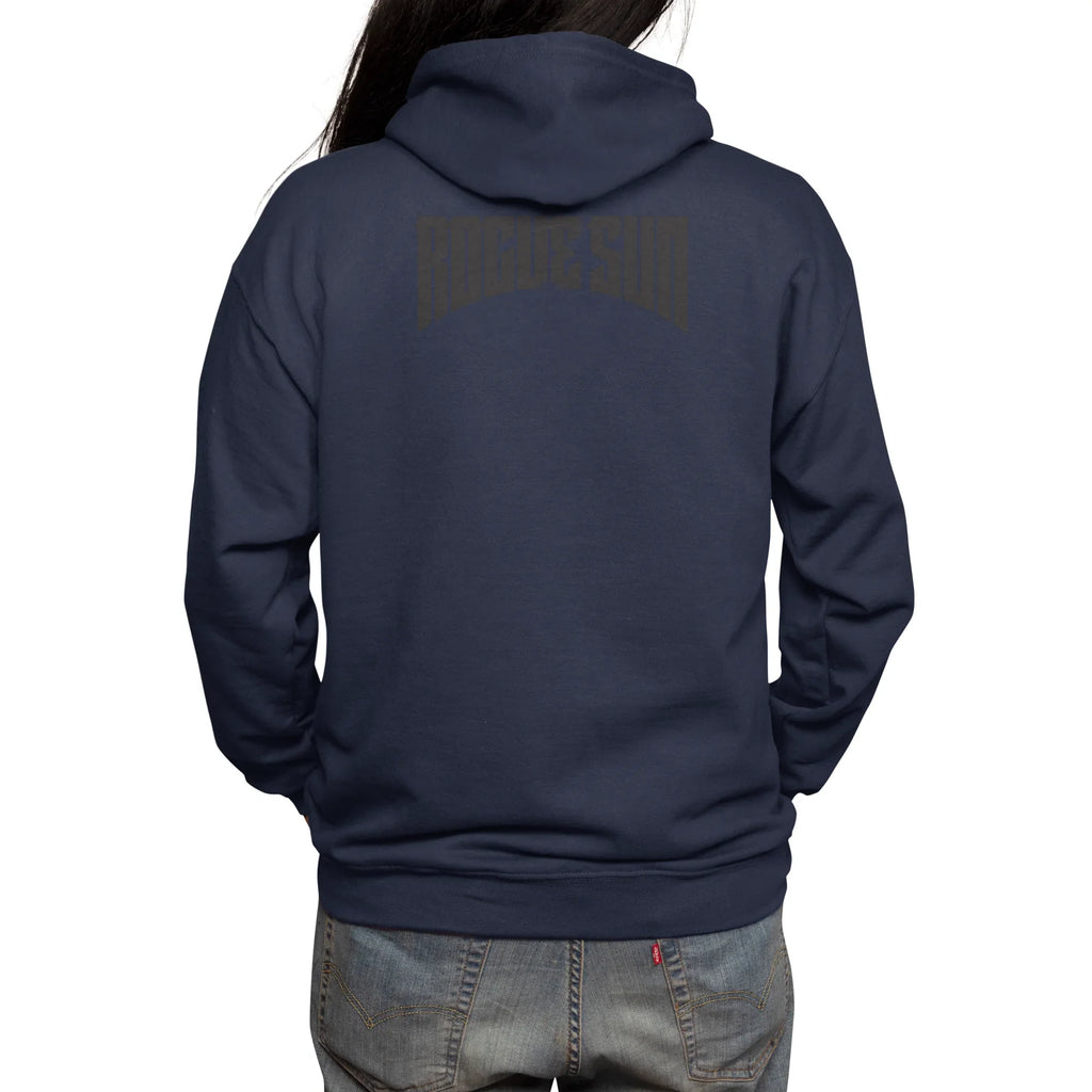Rogue Sun Logo (Black) — Mens Zip Up Hoody