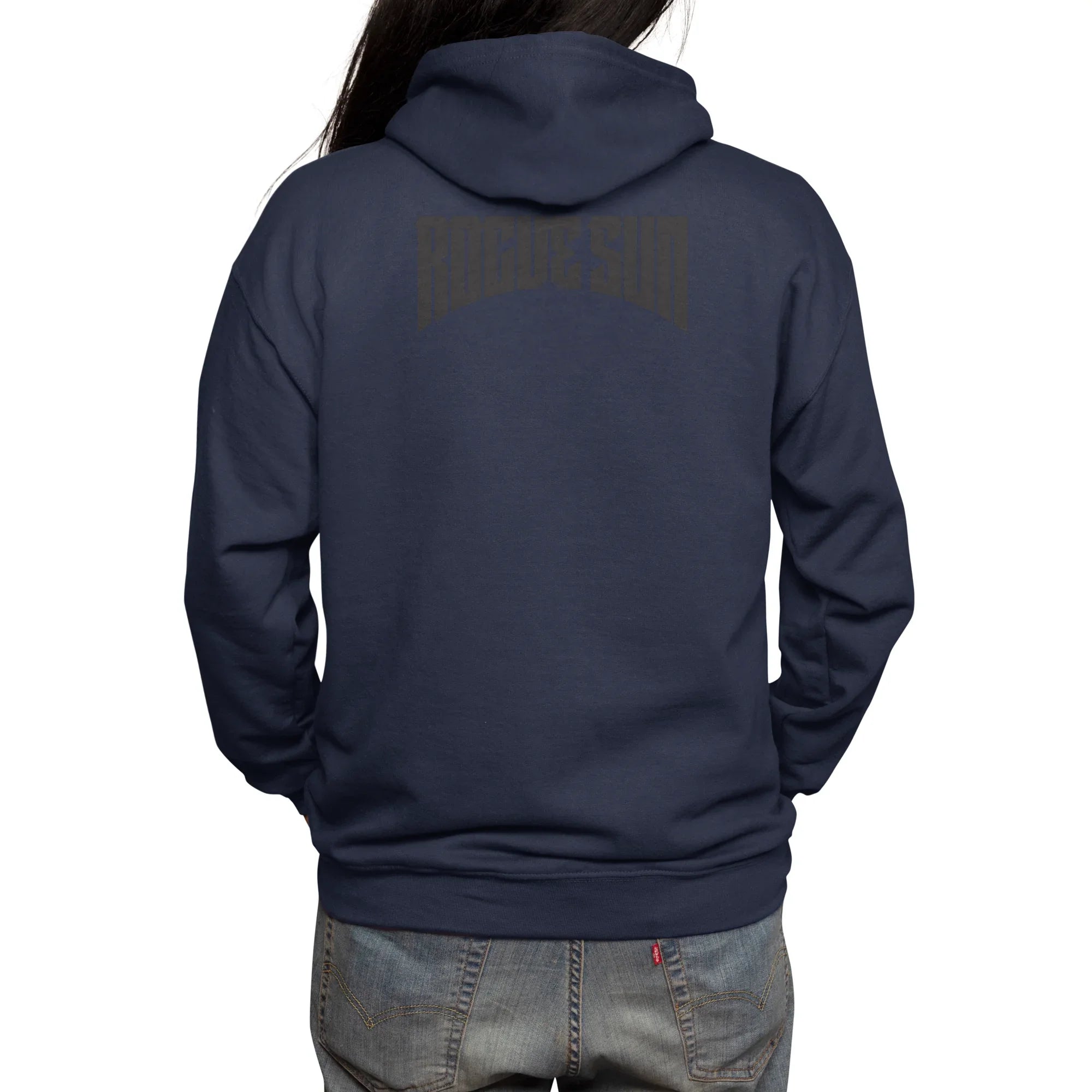 Rogue Sun Logo (Black) — Mens Zip Up Hoody