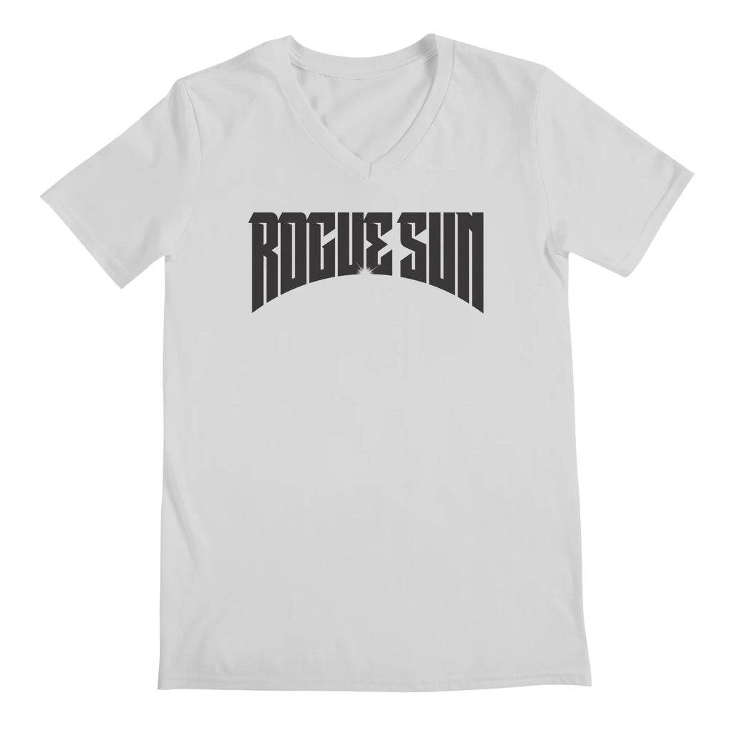 Rogue Sun Logo (Black) — Mens V Neck