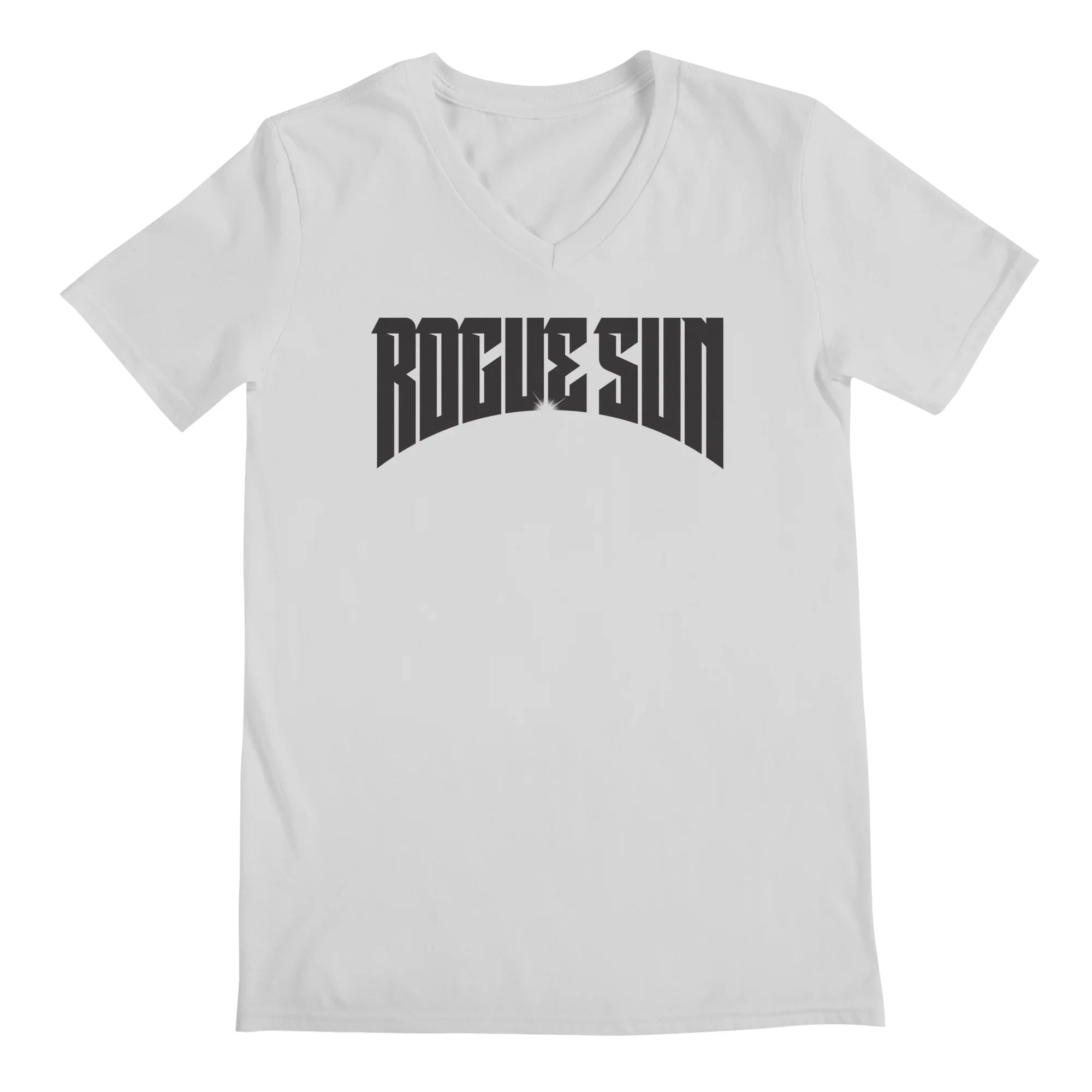 Rogue Sun Logo (Black) — Mens V Neck