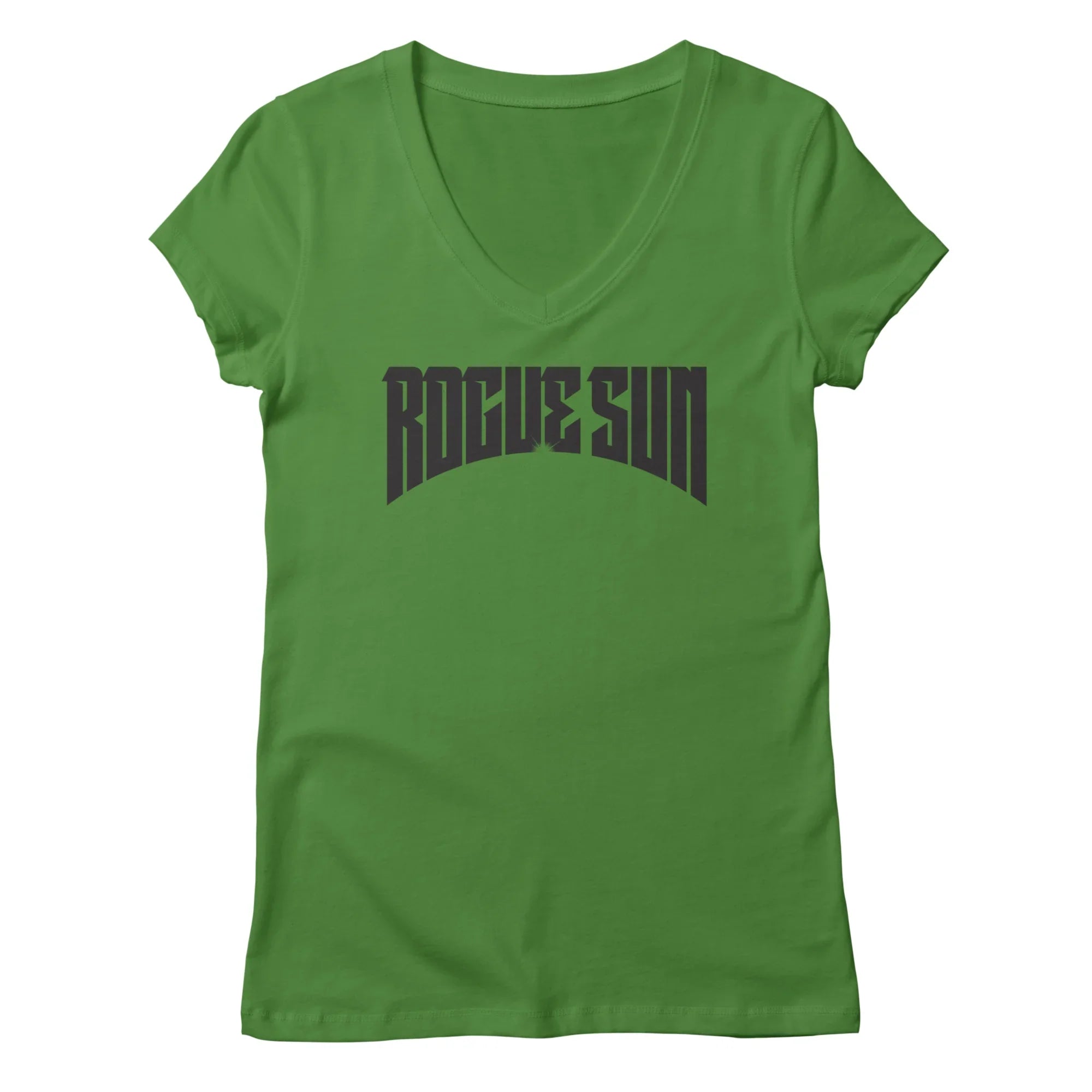 Rogue Sun Logo (Black) — Womens V Neck