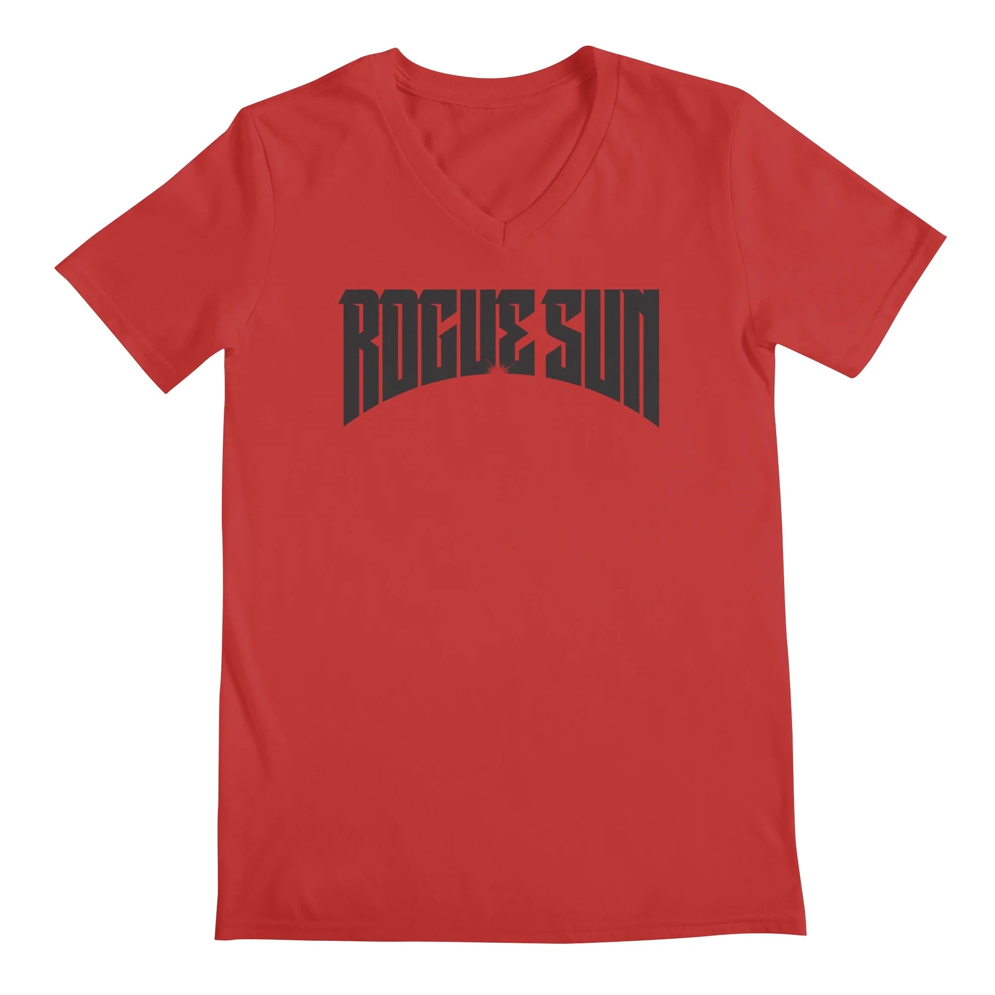 Rogue Sun Logo (Black) — Mens V Neck