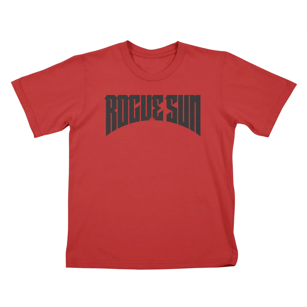 Rogue Sun Logo (Black) — Kids T Shirt