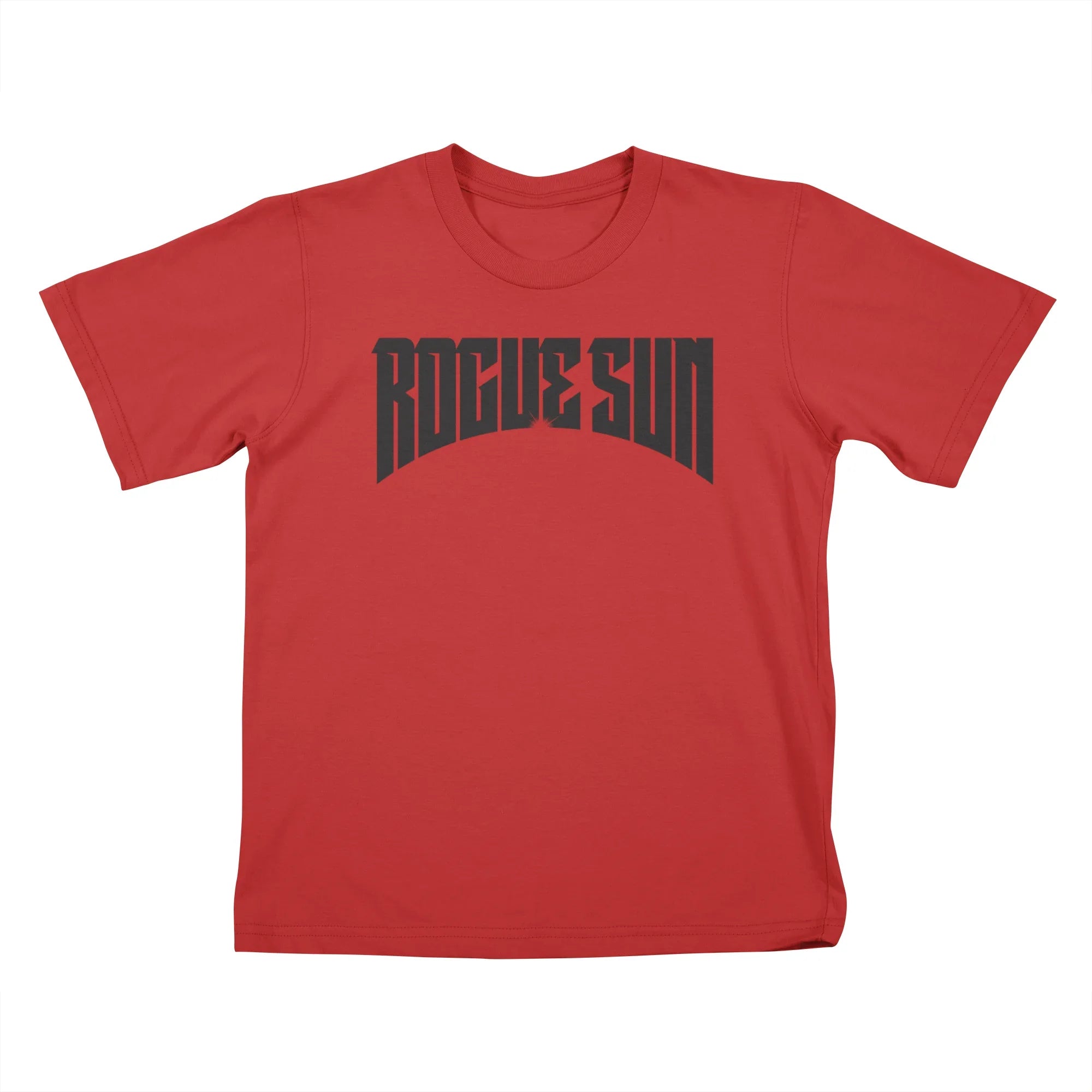 Rogue Sun Logo (Black) — Kids T Shirt