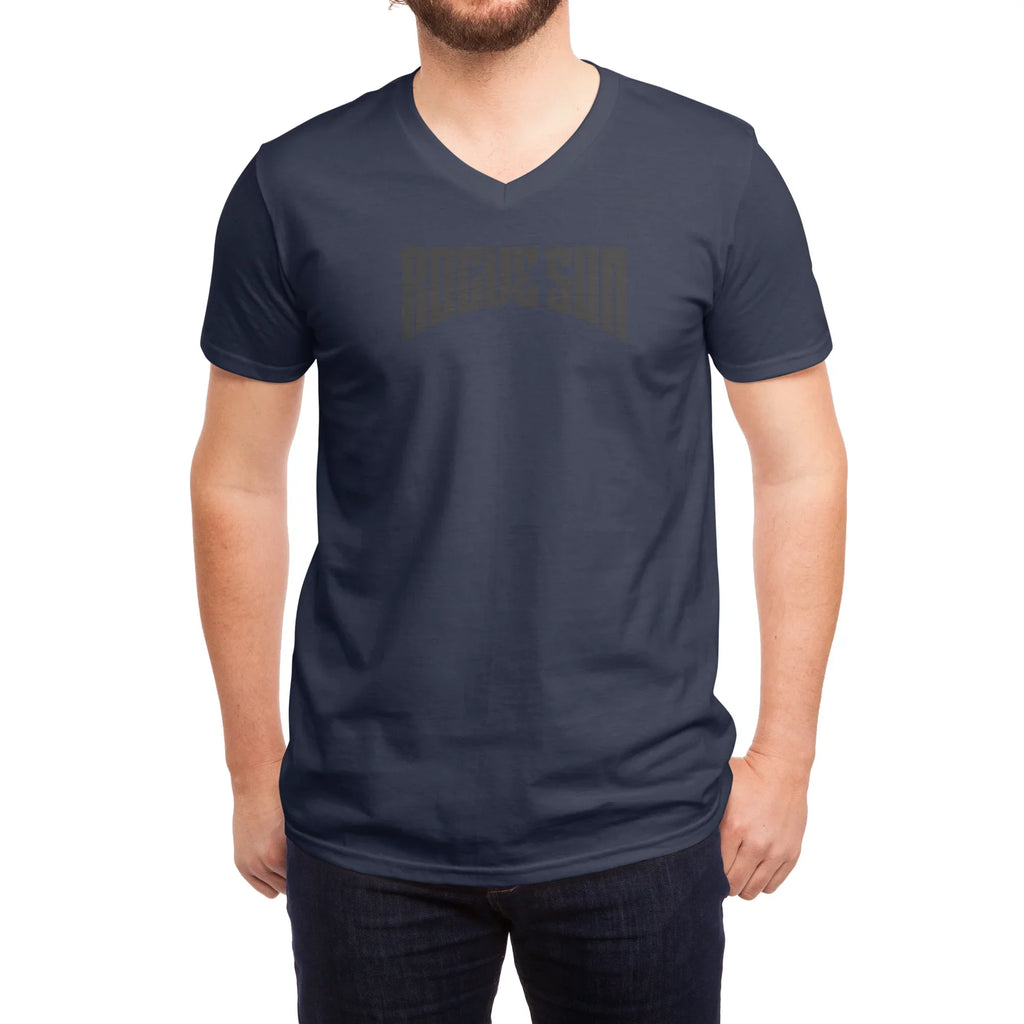 Rogue Sun Logo (Black) — Mens V Neck