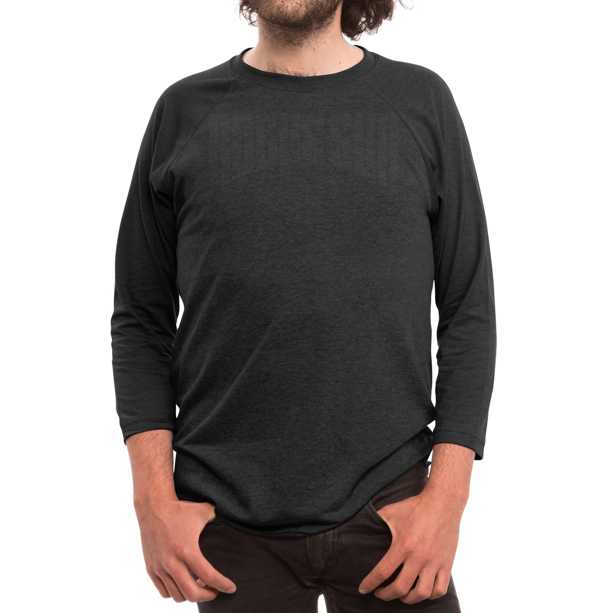 Rogue Sun Logo (Black) — Mens Longsleeve T Shirt