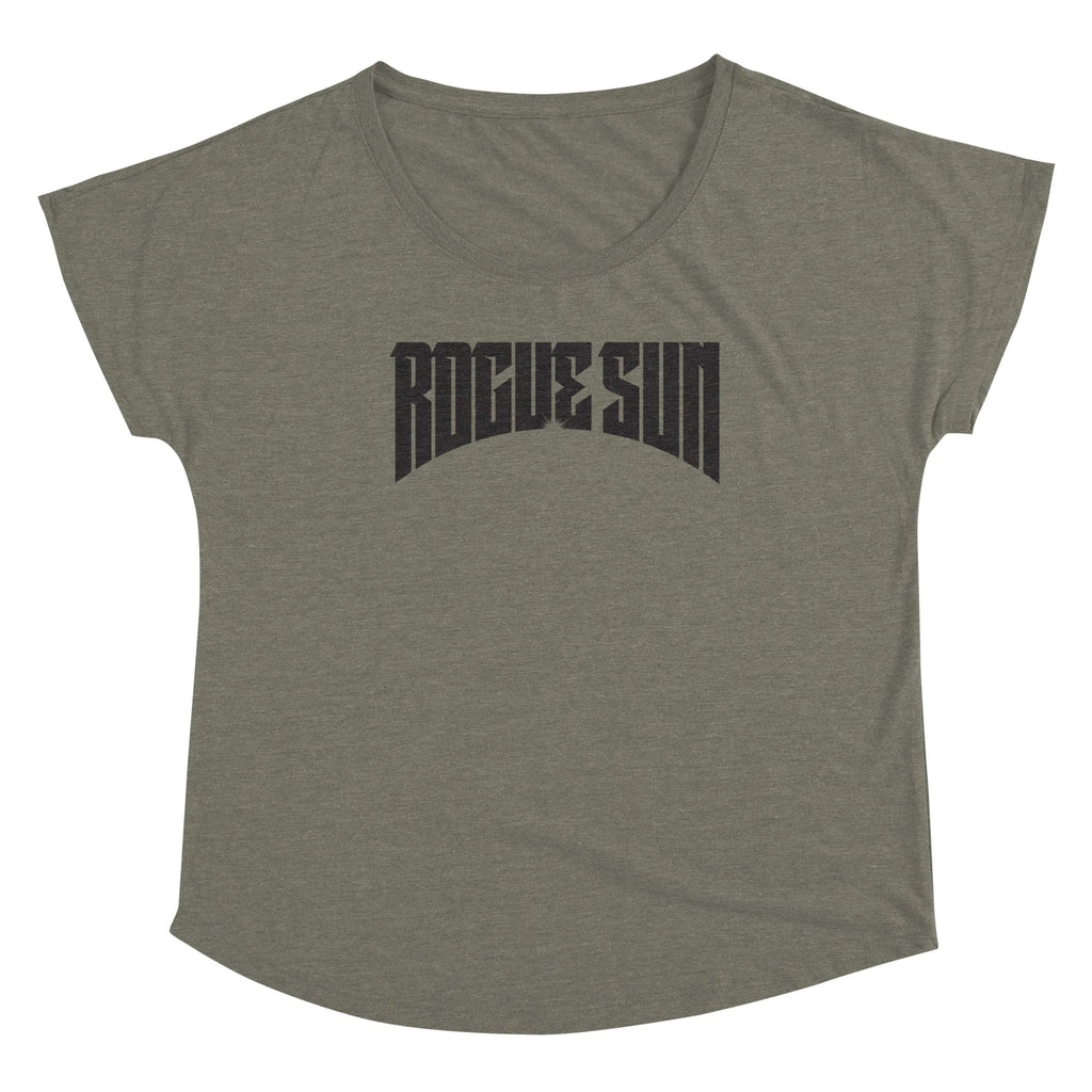Rogue Sun Logo (Black) — Womens Scoop Neck