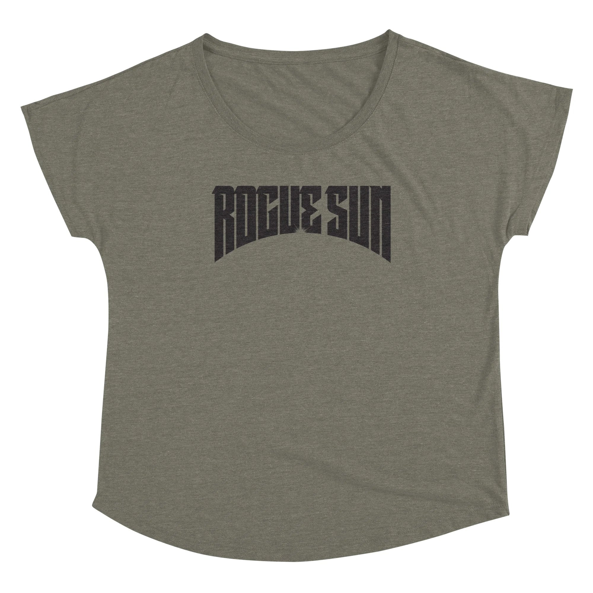Rogue Sun Logo (Black) — Womens Scoop Neck