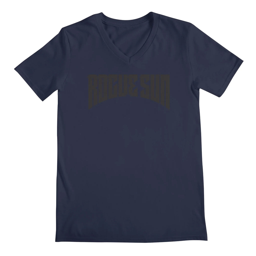 Rogue Sun Logo (Black) — Mens V Neck