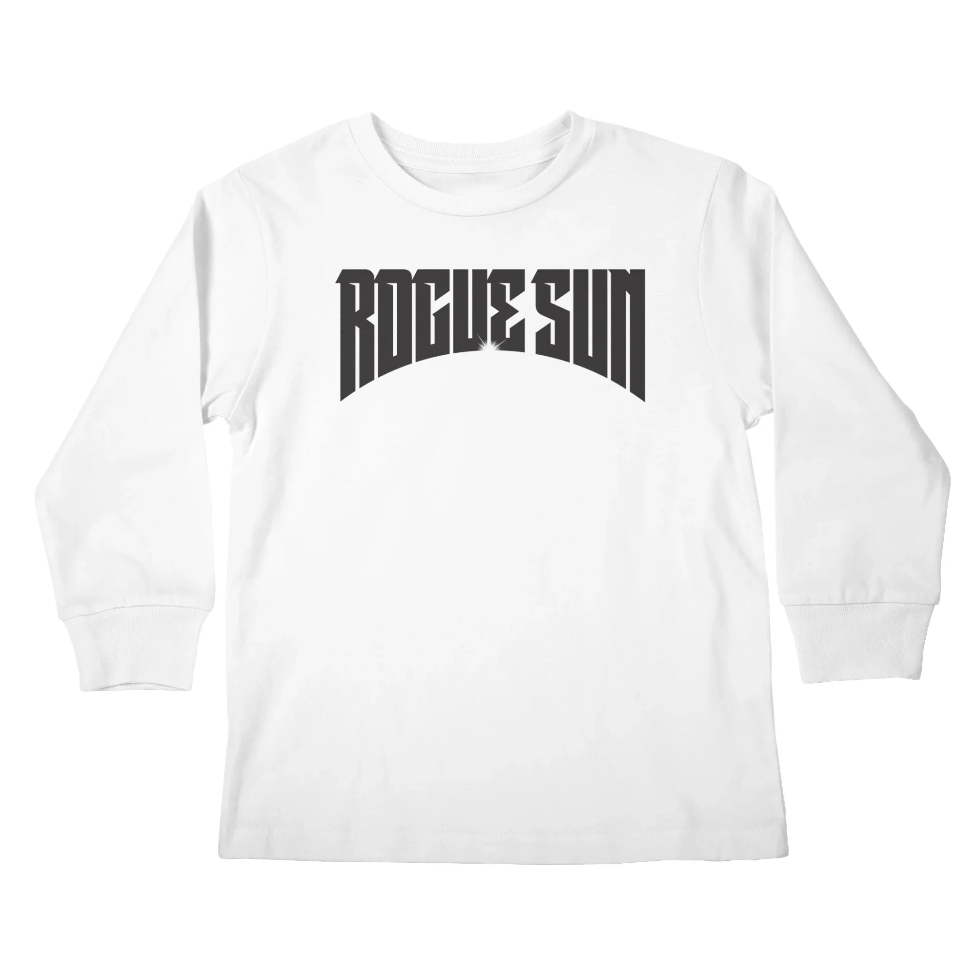 Rogue Sun Logo (Black) — Kids Longsleeve T Shirt